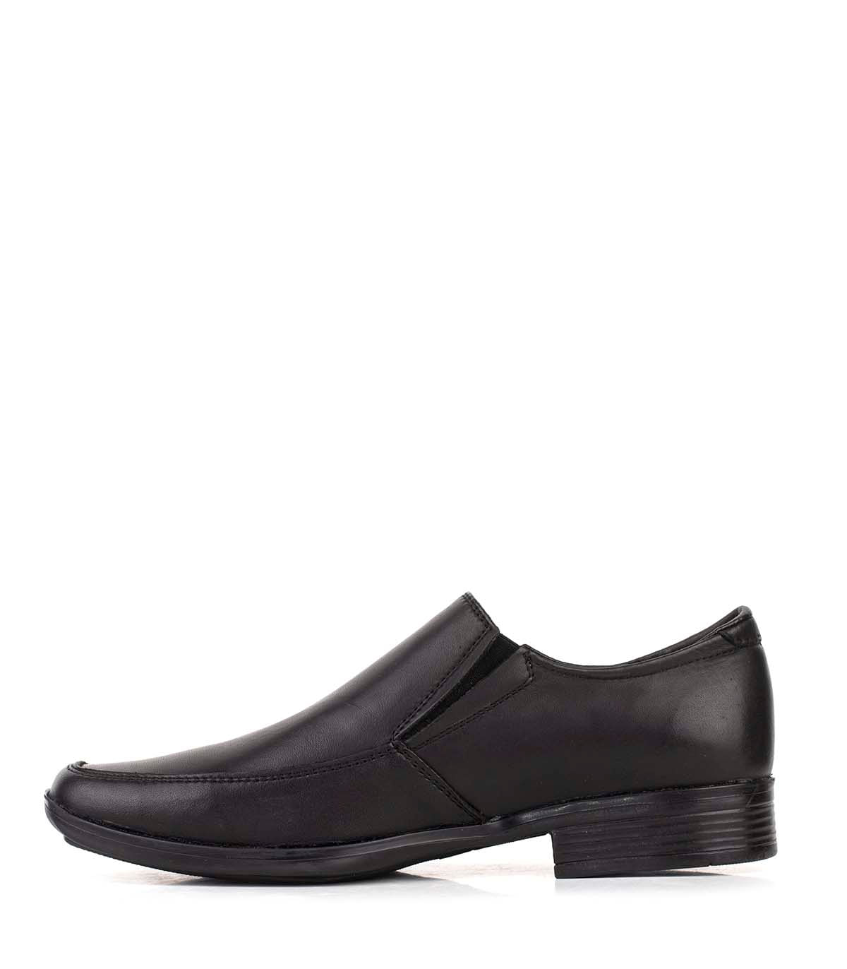 Zapatos de vestir de cuero negro slak — imagen 2