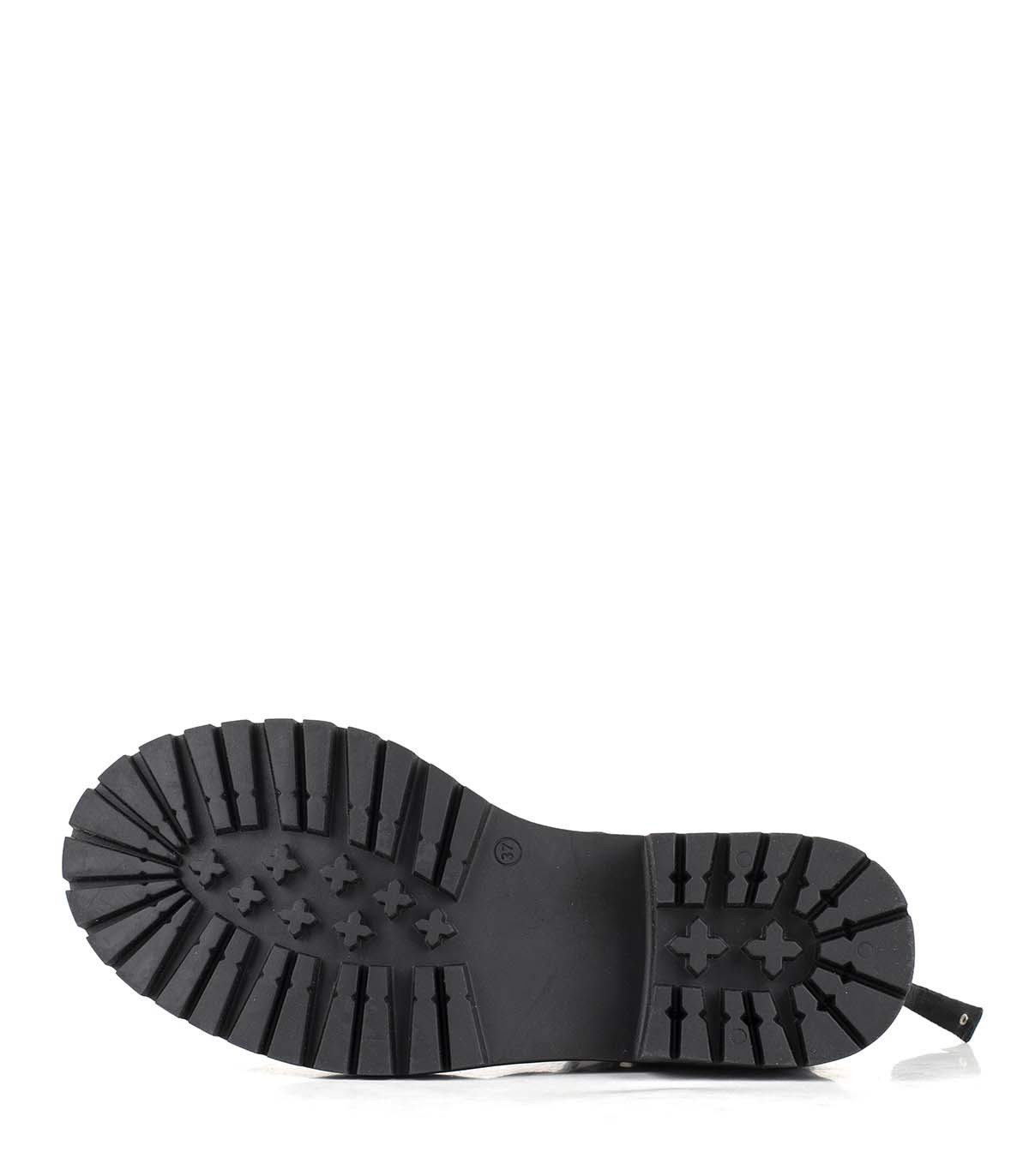 Botas cortas con base en cuero negro combinado Batistella black — imagen 4