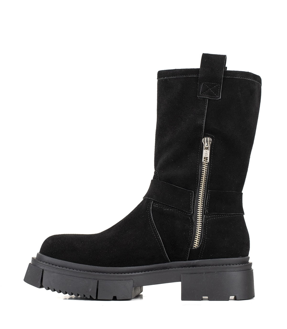 Botas combat de gamuza negra Batistella — imagen 2