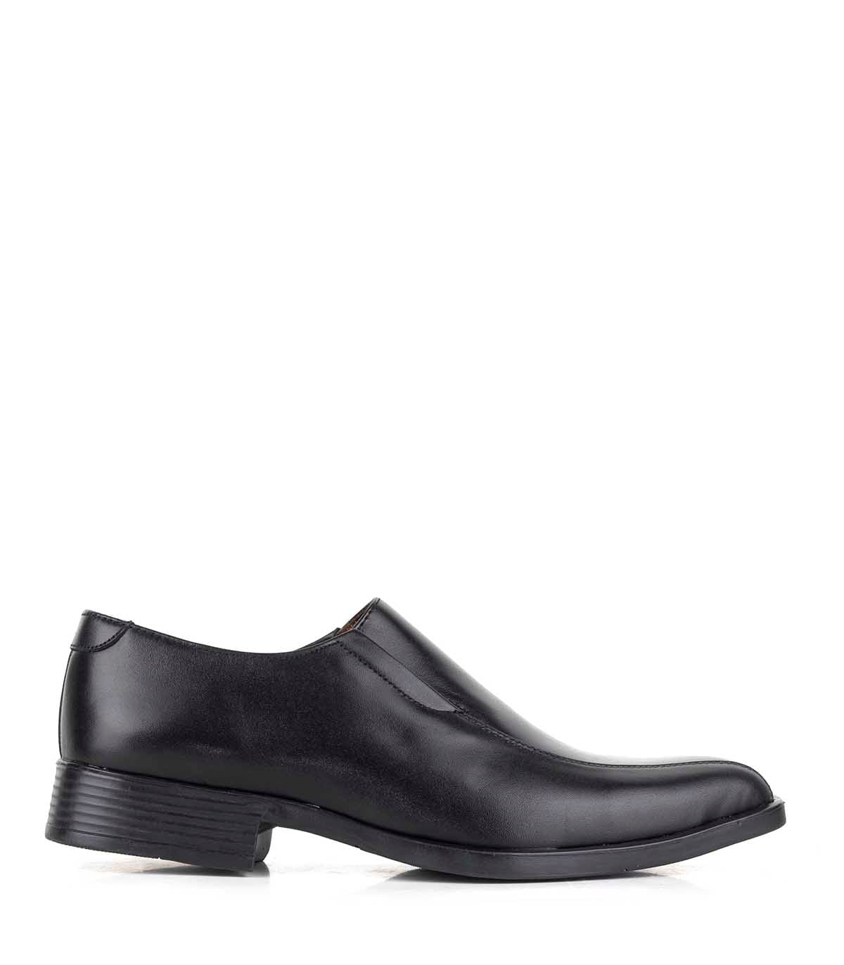 Zapatos de vestir de cuero negro slak Batistella