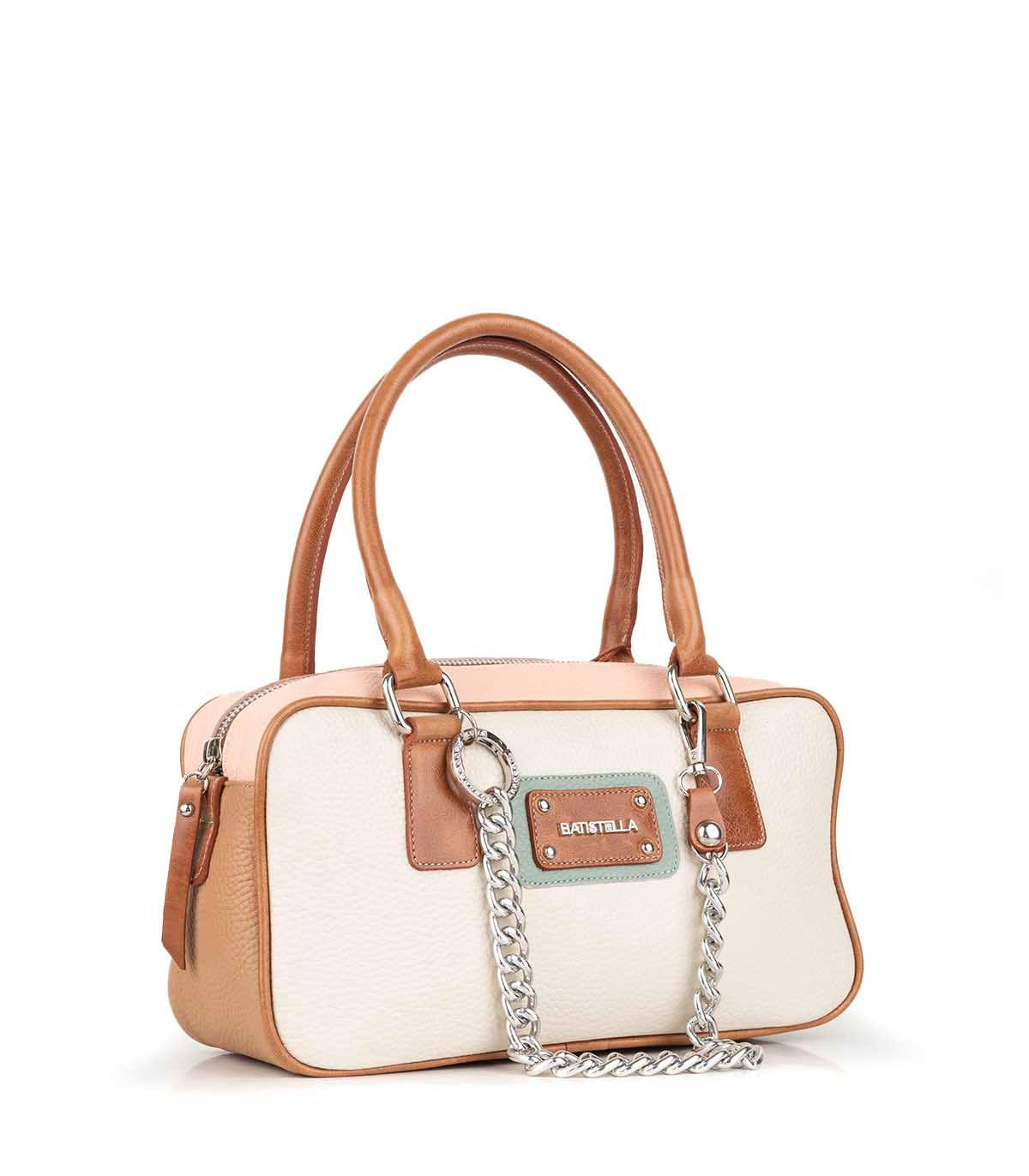 Cartera de cuero con brillo y herrajes — imagen 2