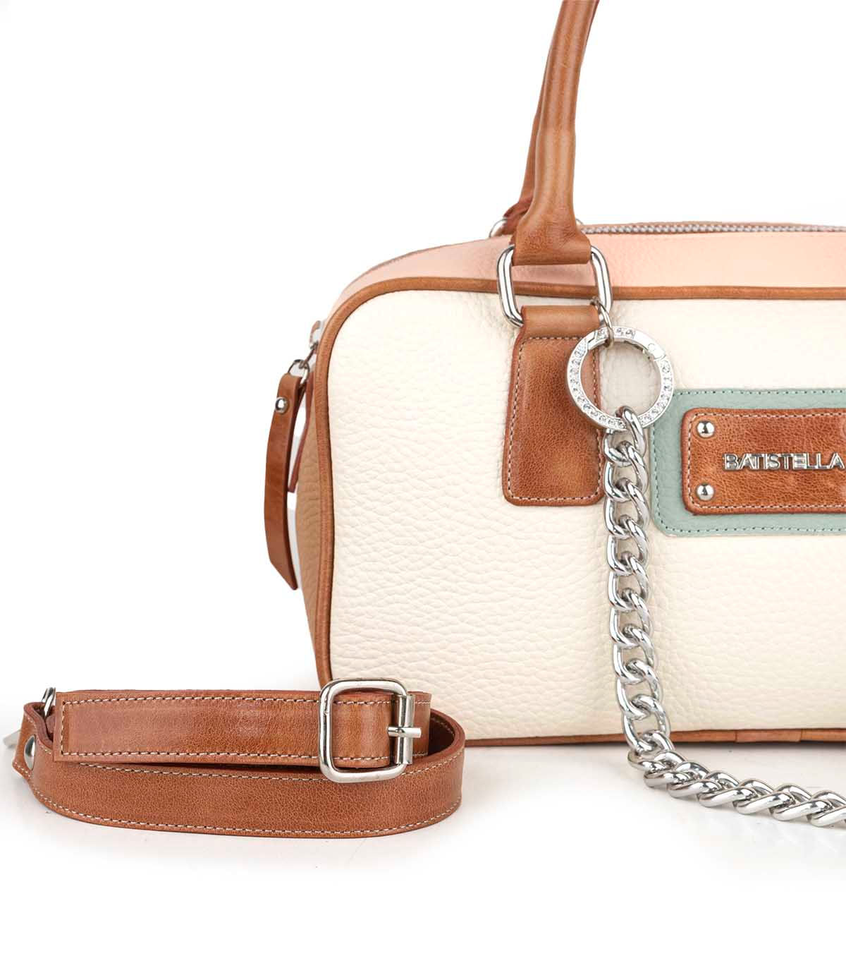 Cartera de cuero con brillo y herrajes — imagen 5