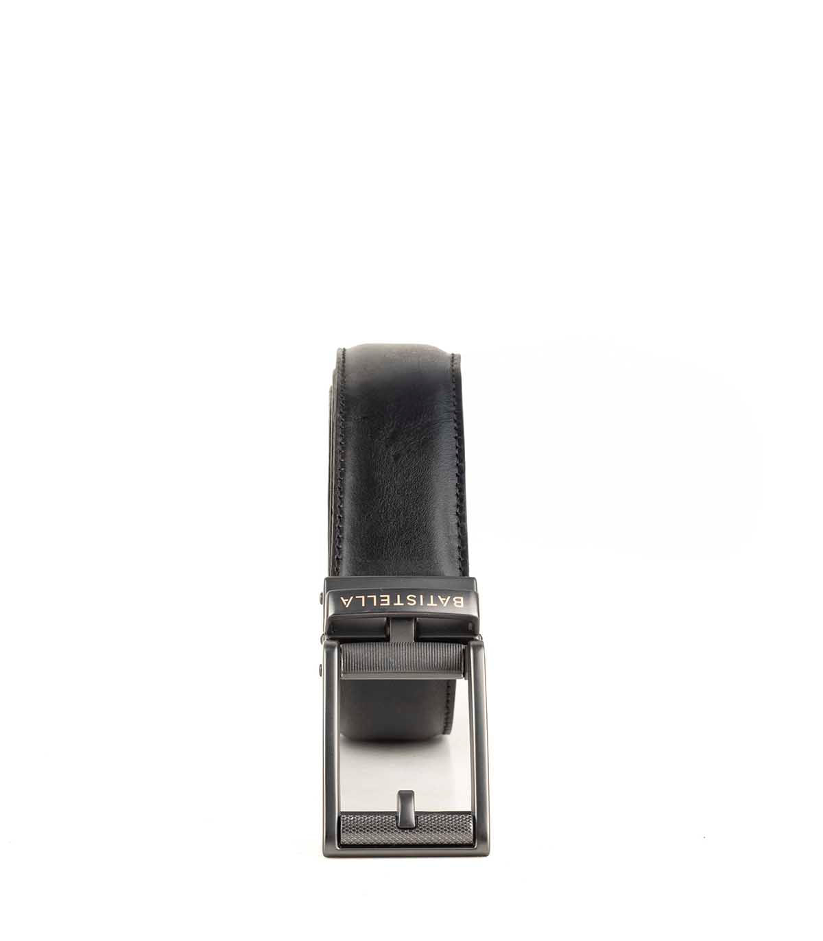 Cinturón de cuero con hebilla automática — imagen 3