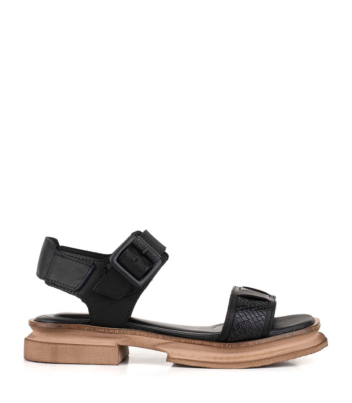 Batistella sandalia de cuero con detalles croco
