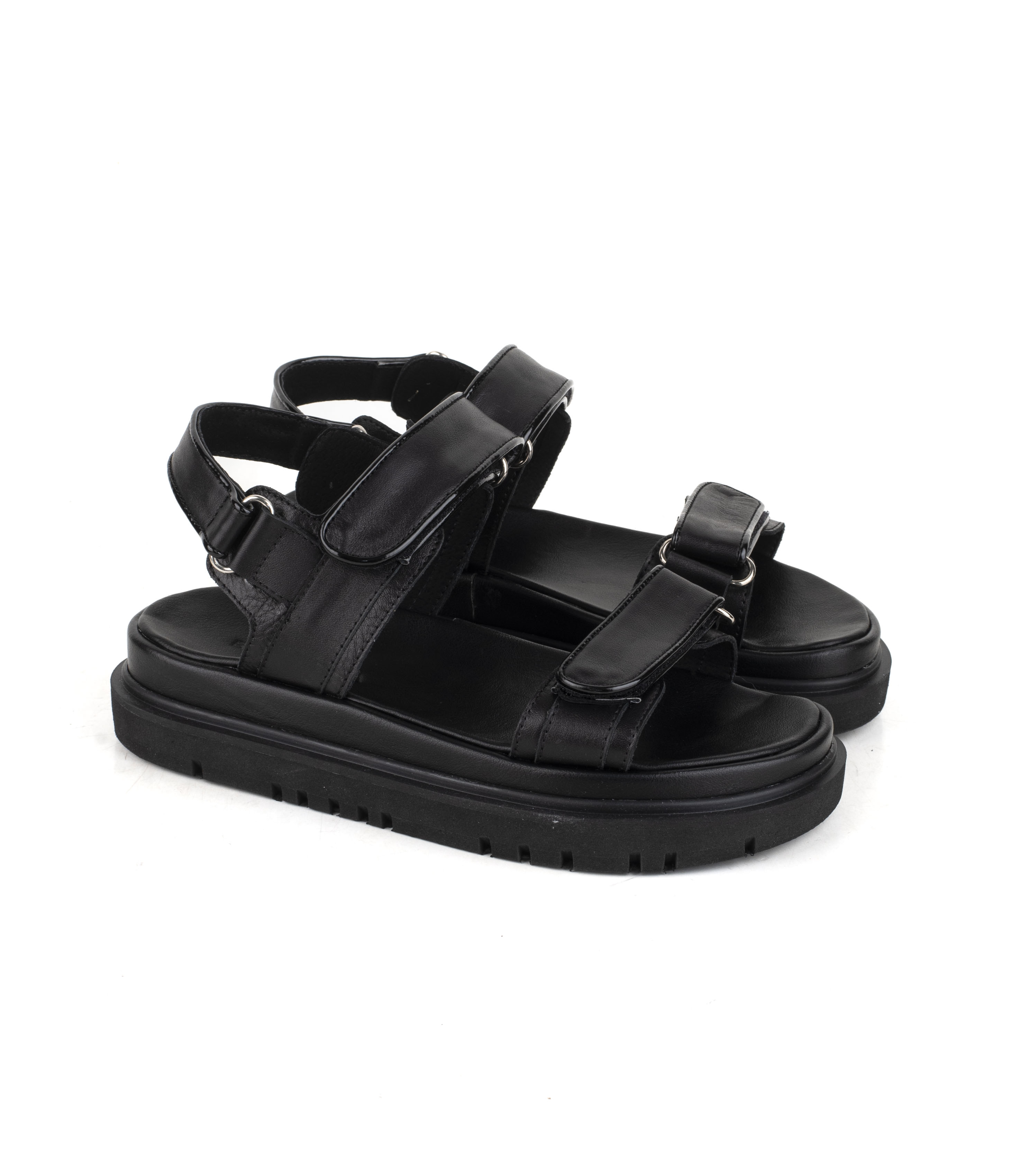 Sandalia urbana de cuero con velcro Batistella — imagen 5