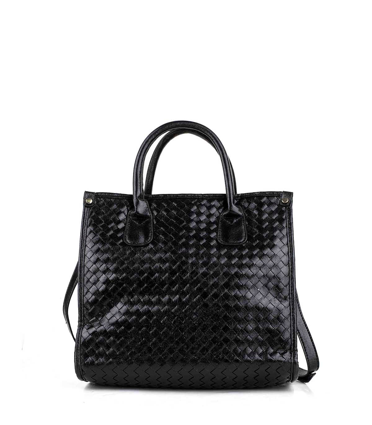 Cartera símil cuero tramado con correa larga Batistella — imagen 3