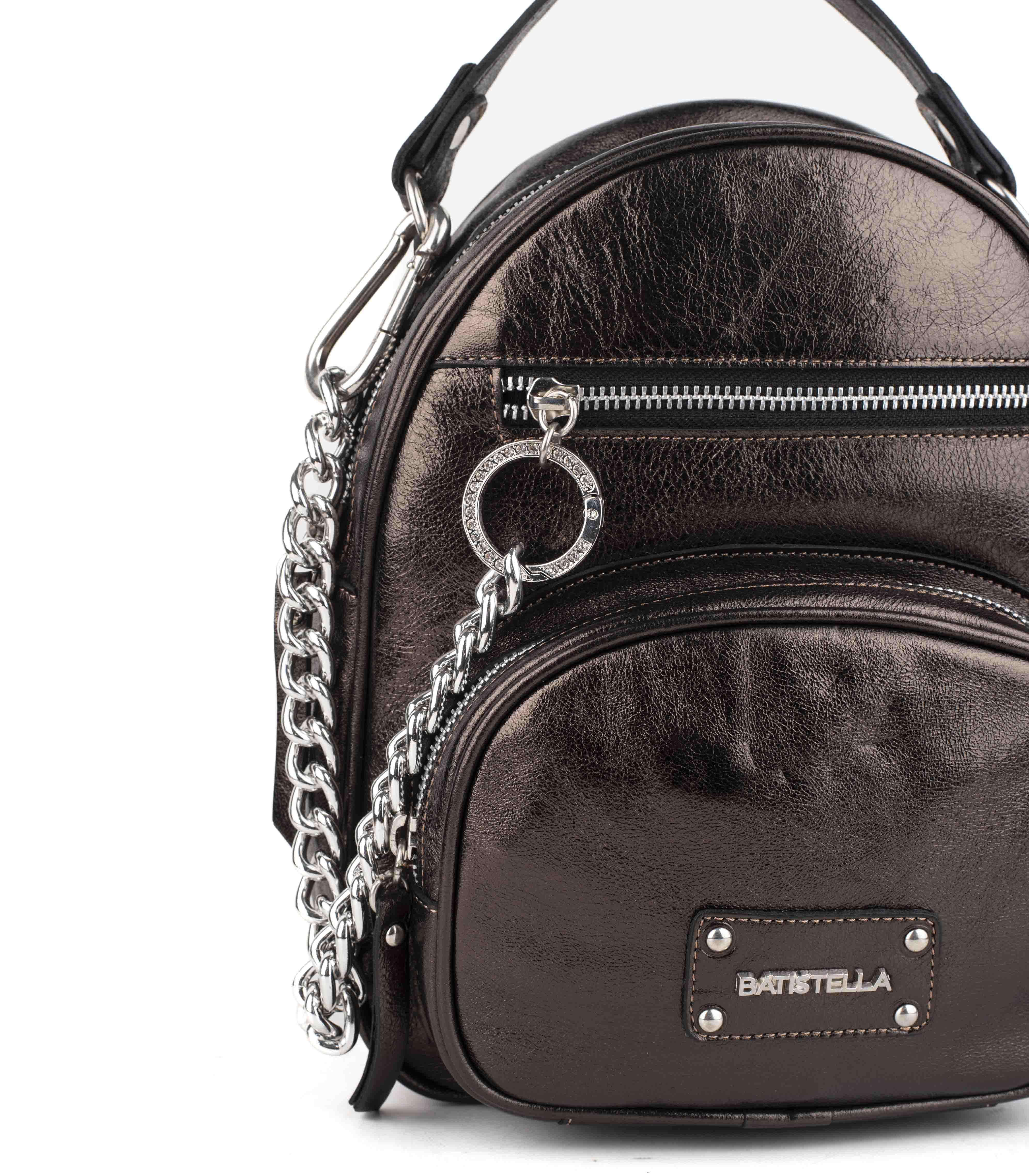Mochila de cuero con cadena — imagen 4