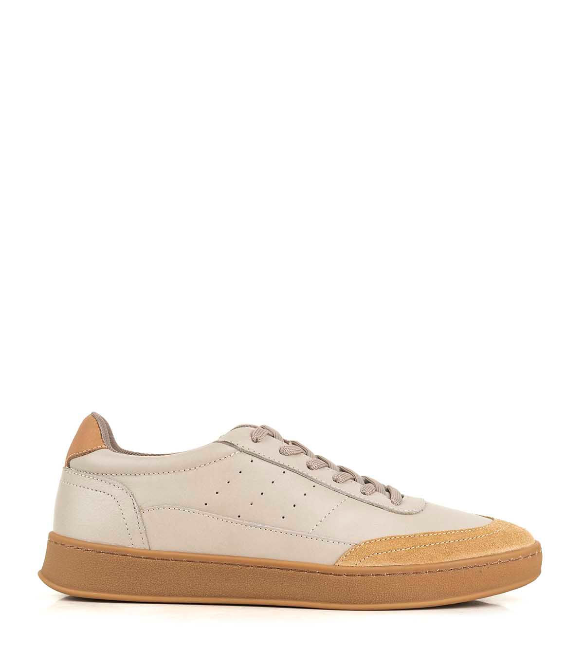 Zapatilla urbana de cuero con puntera en gamuza Batistella — imagen 2