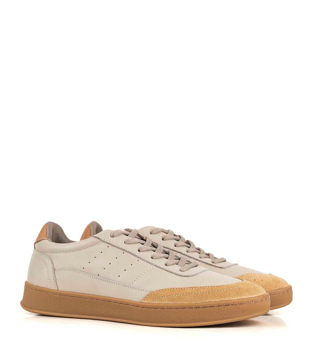 Zapatilla urbana de cuero con puntera en gamuza Batistella — imagen 4