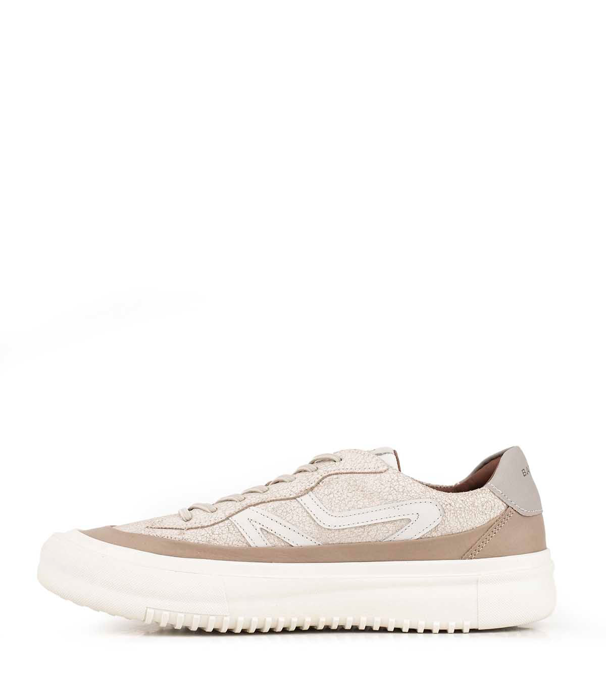 Zapatilla de cuero con suela de goma Batistella camel — imagen 2