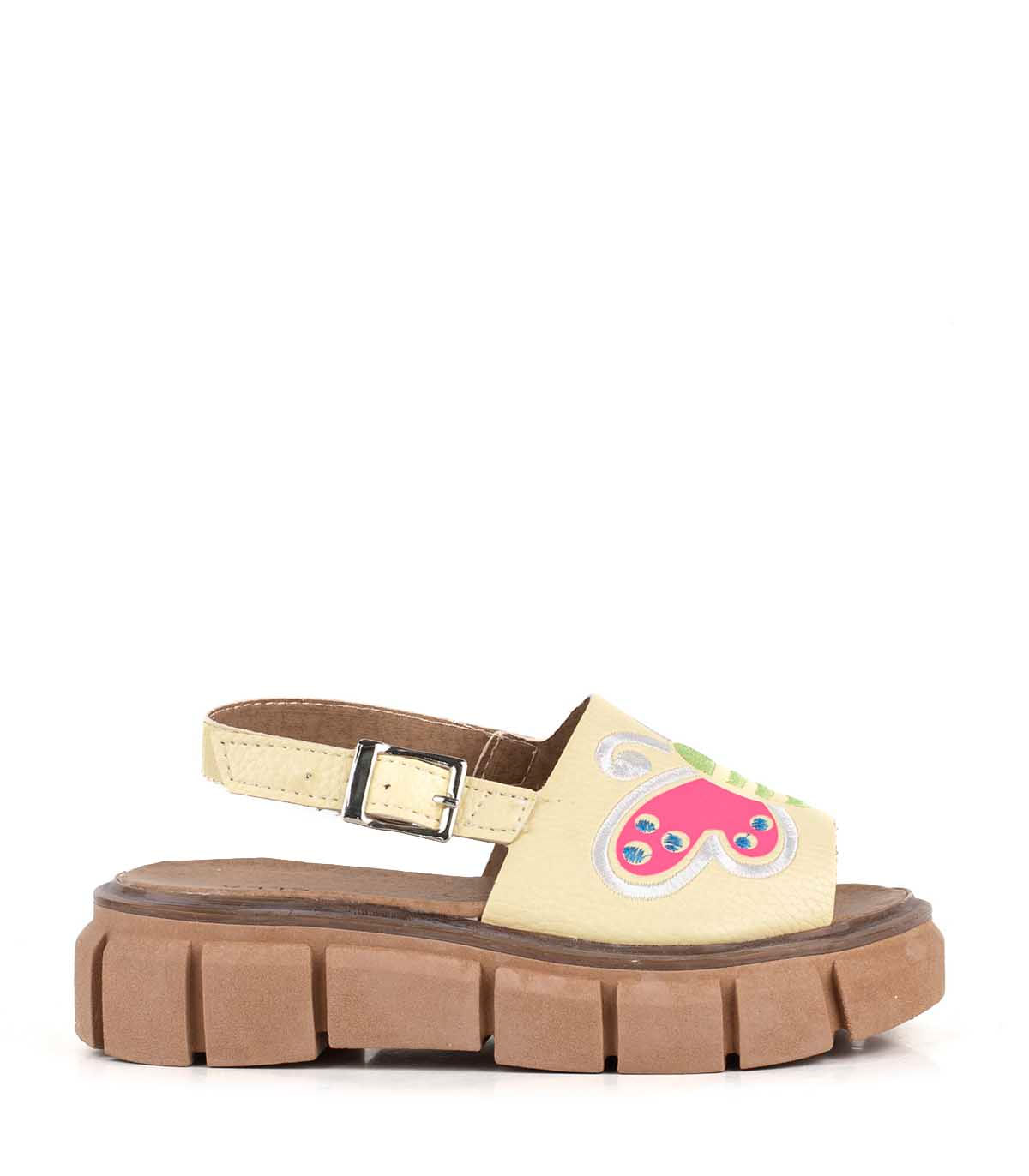 Sandalia infantil simil cuero