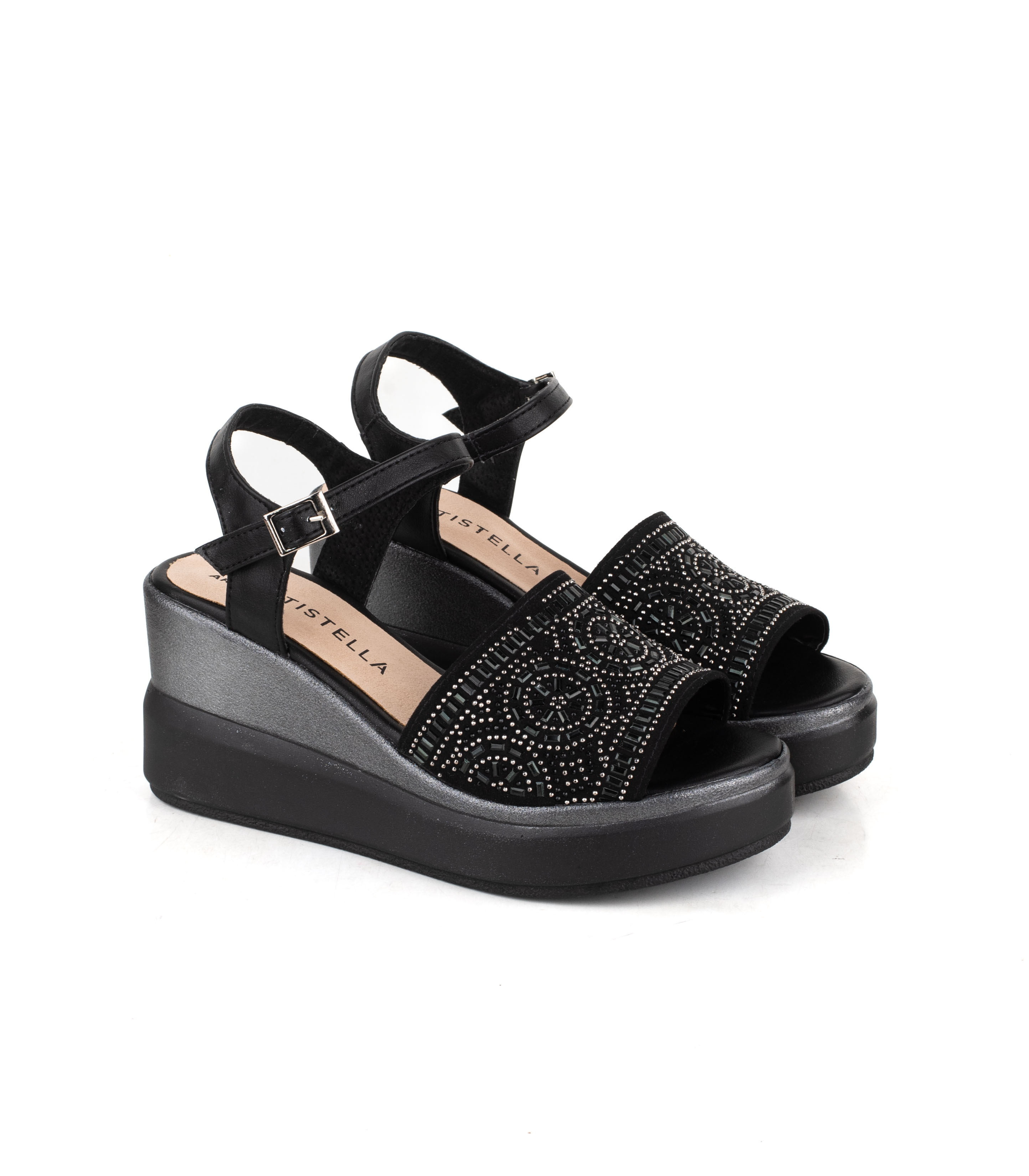 Sandalia simil cuero con plataforma — imagen 6