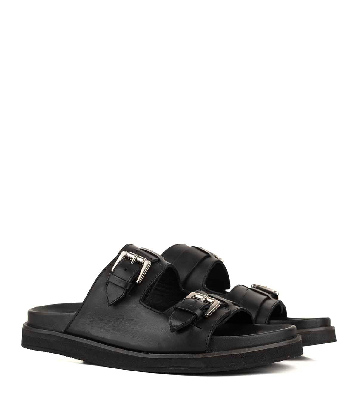 Birks de cuero con doble hebilla de Batistella — imagen 5
