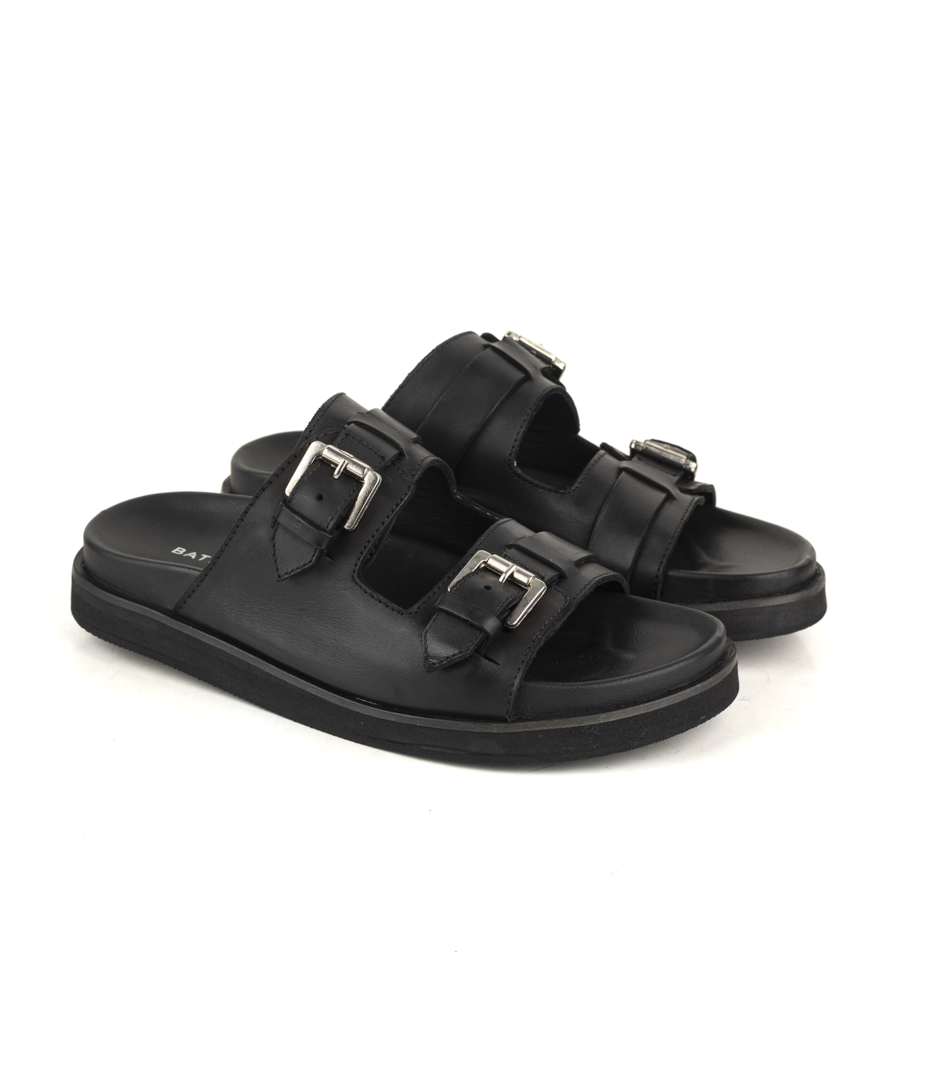 Birks de cuero con doble hebilla de Batistella — imagen 6