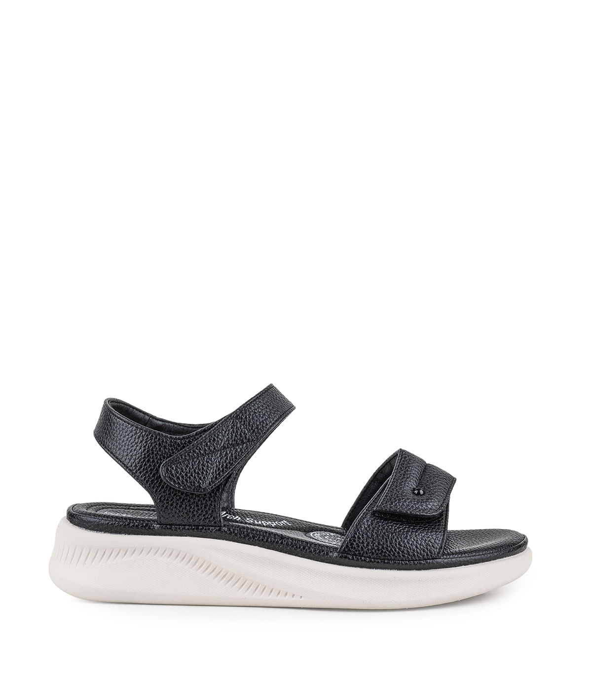 Sandalia simil cuero con velcro y base anatómica — imagen 2