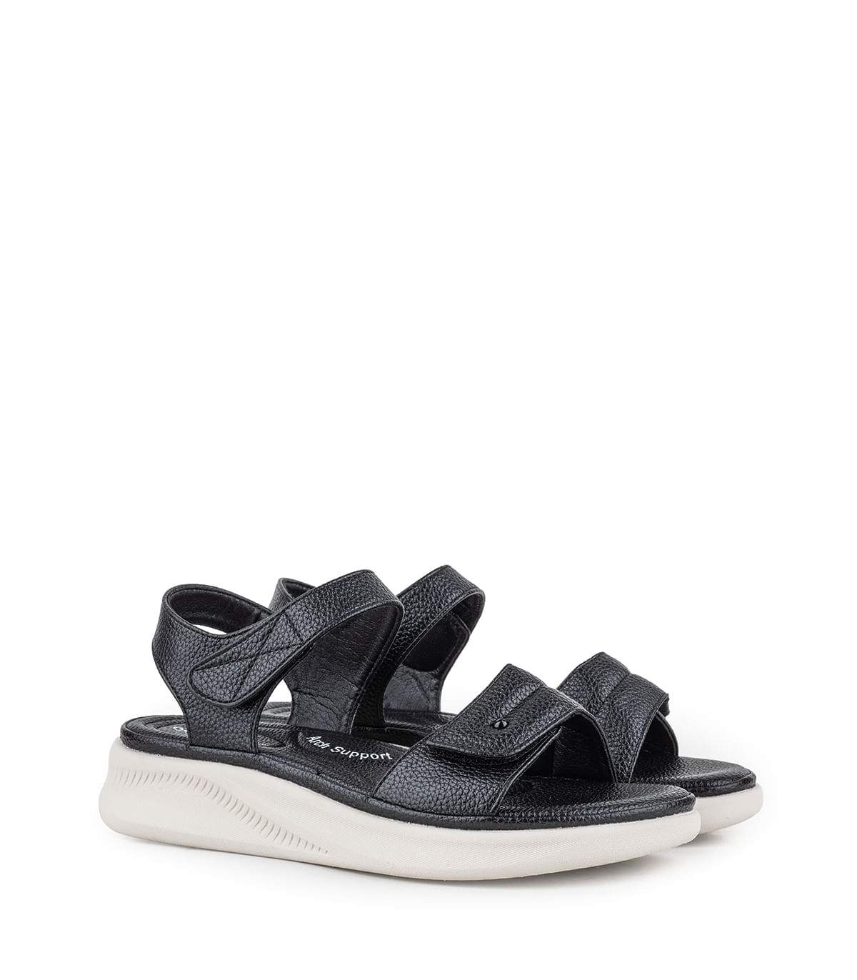 Sandalia simil cuero con velcro y base anatómica — imagen 5