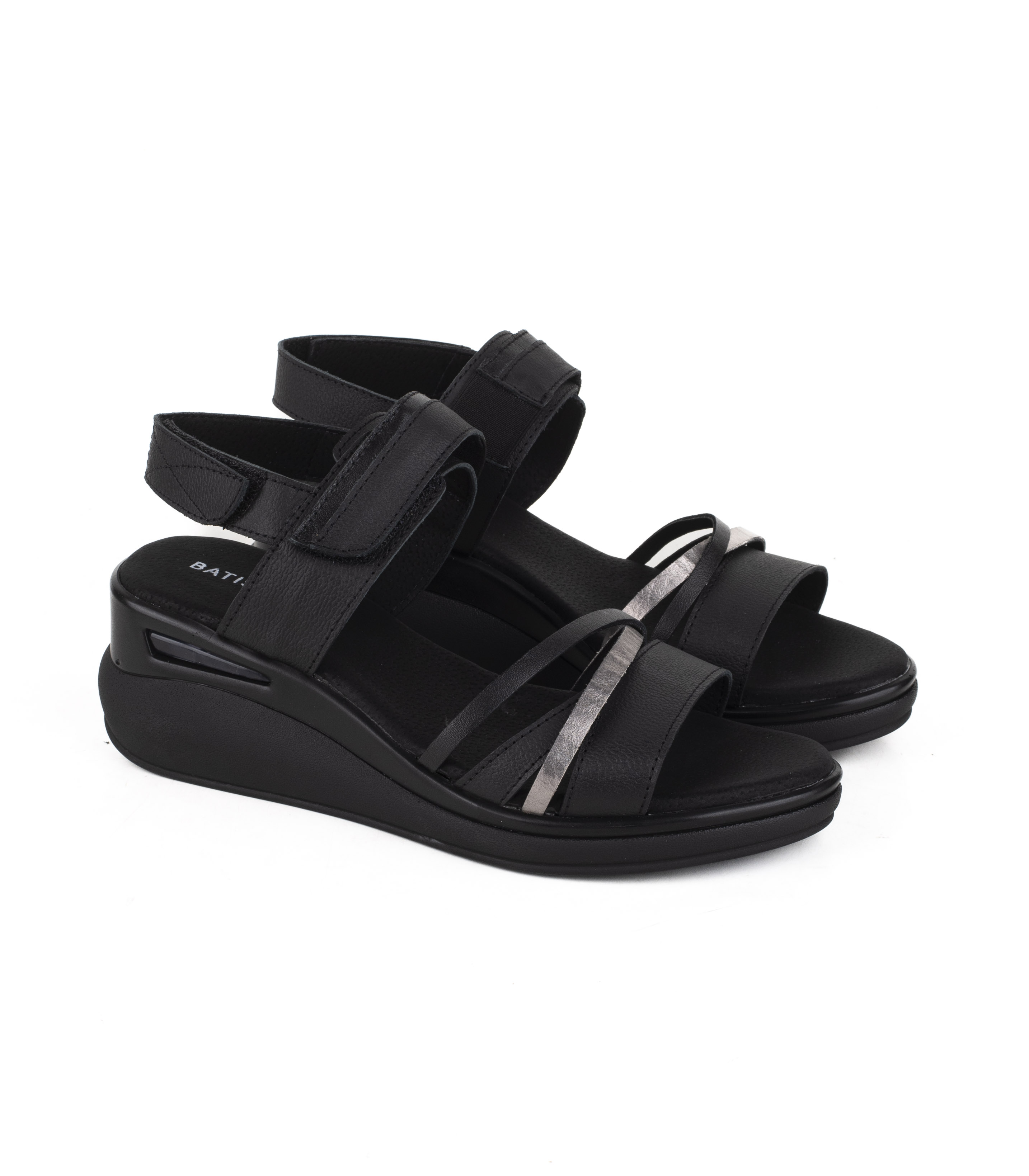 Sandalia de cuero con plataforma deportiva Batistella — imagen 4