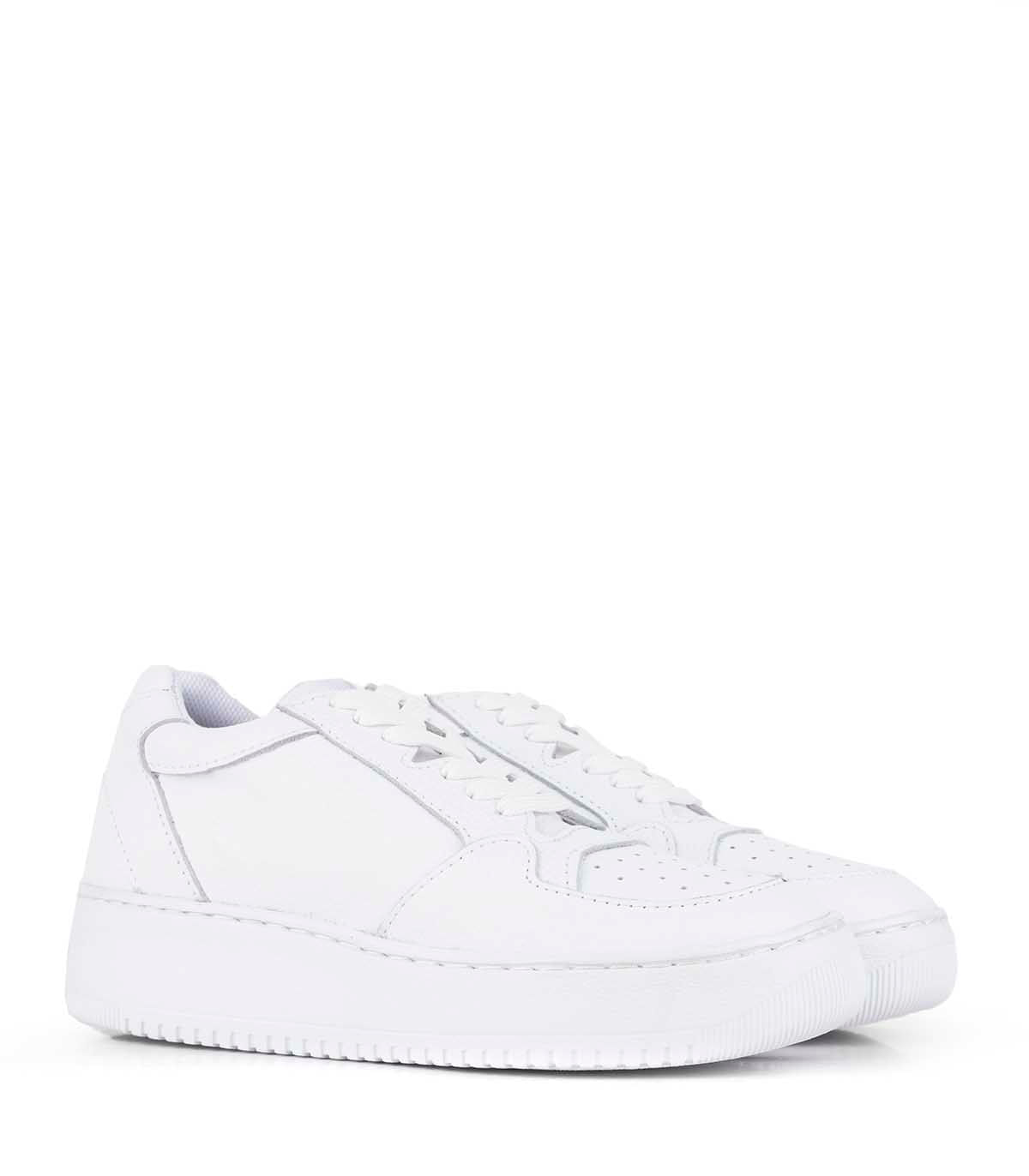 Zapatillas urbanas de cuero con base ancha — imagen 3