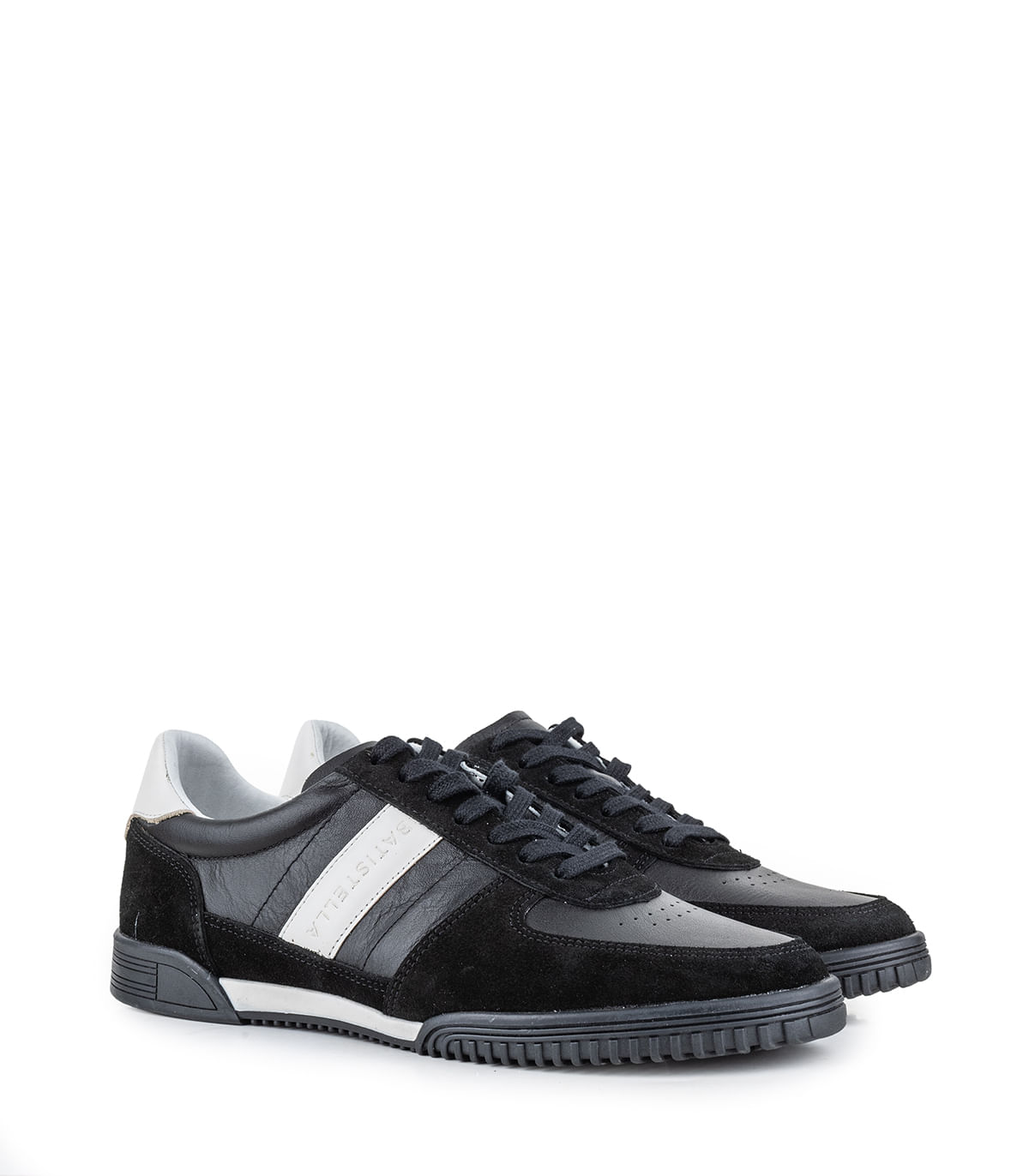 Zapatilla de cuero y gamuza con base antideslizante — imagen 5