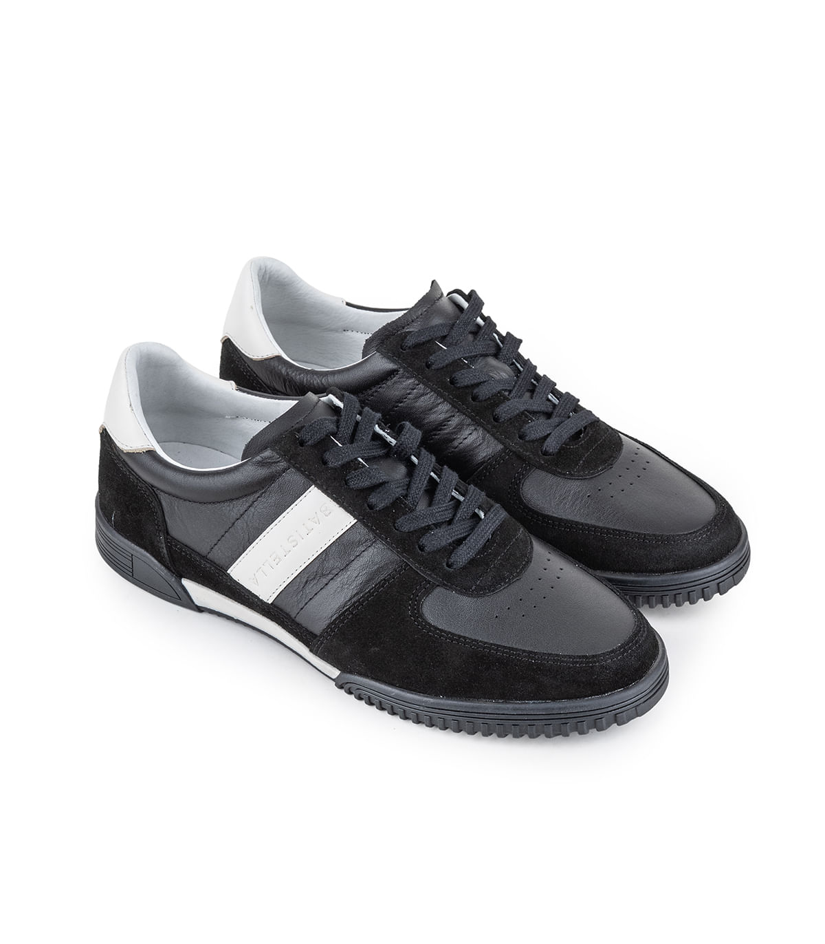 Zapatilla de cuero y gamuza con base antideslizante — imagen 6