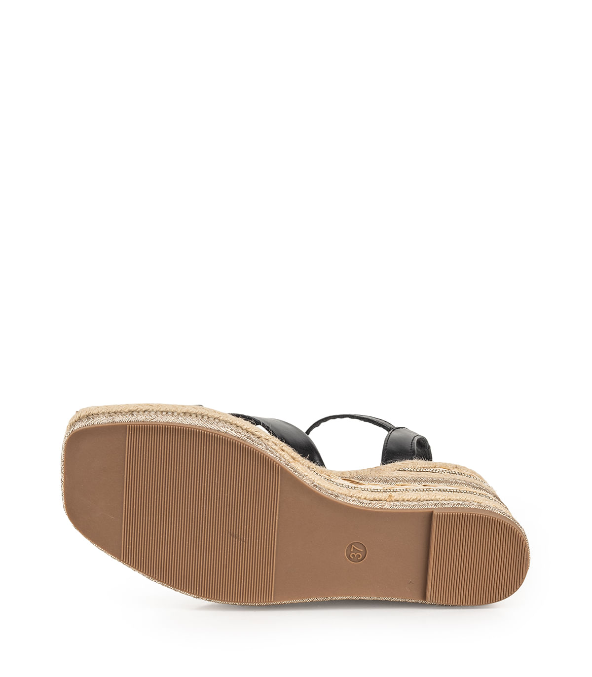 Sandalias de cuero con plataforma de yute — imagen 3