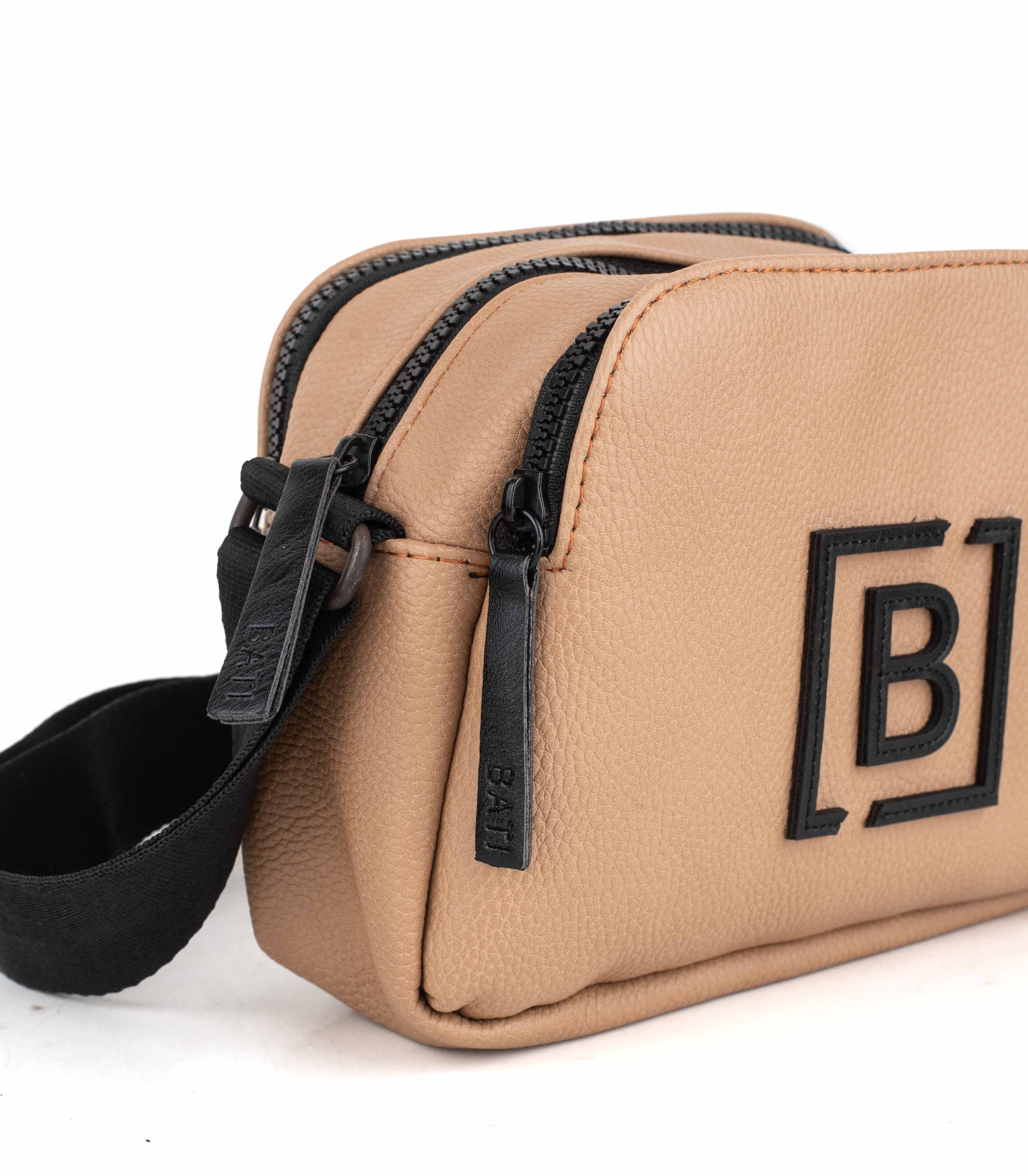 Bandolera simil cuero con doble cierre — imagen 4