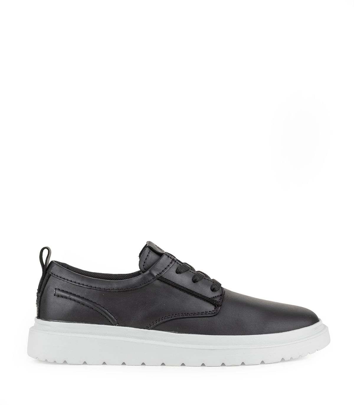 Zapatillas de cuero con base alta y cordones