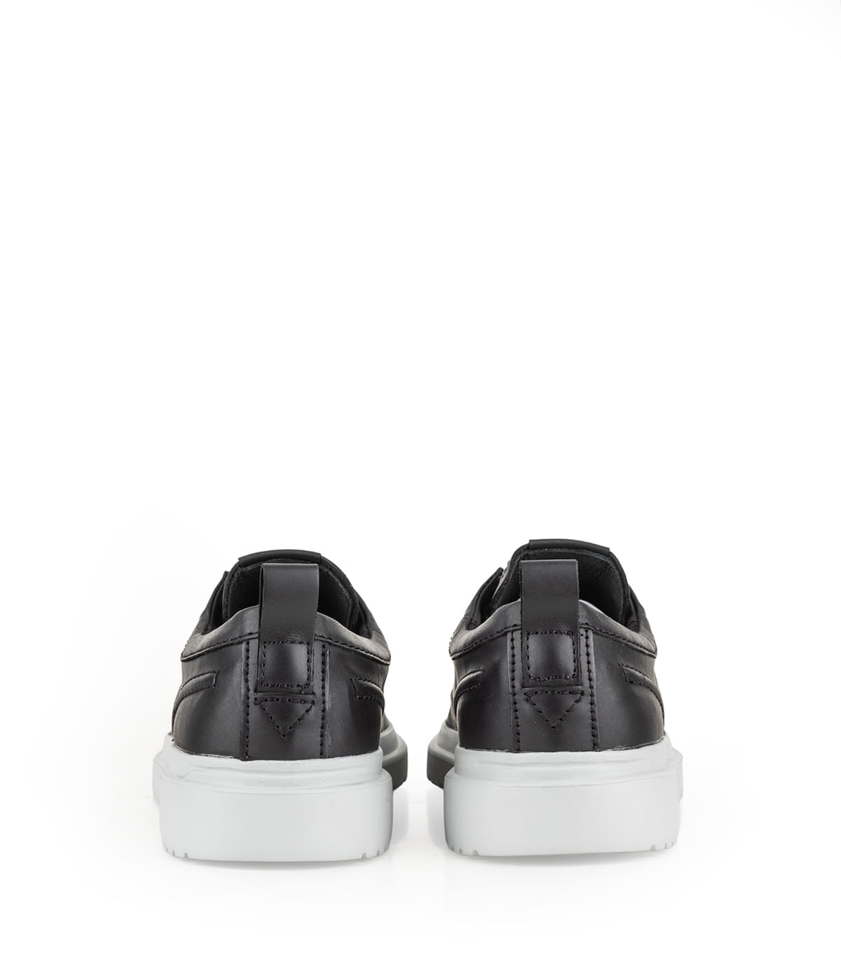 Zapatillas de cuero con base alta y cordones — imagen 5