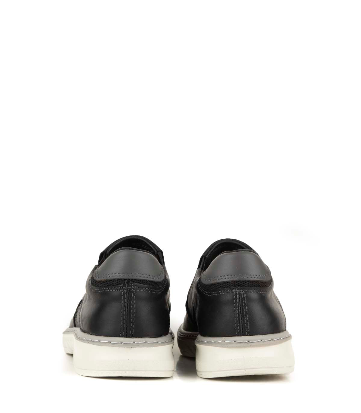 Zapato urbano de cuero con elástico y suela deportiva camel Batistella — imagen 4