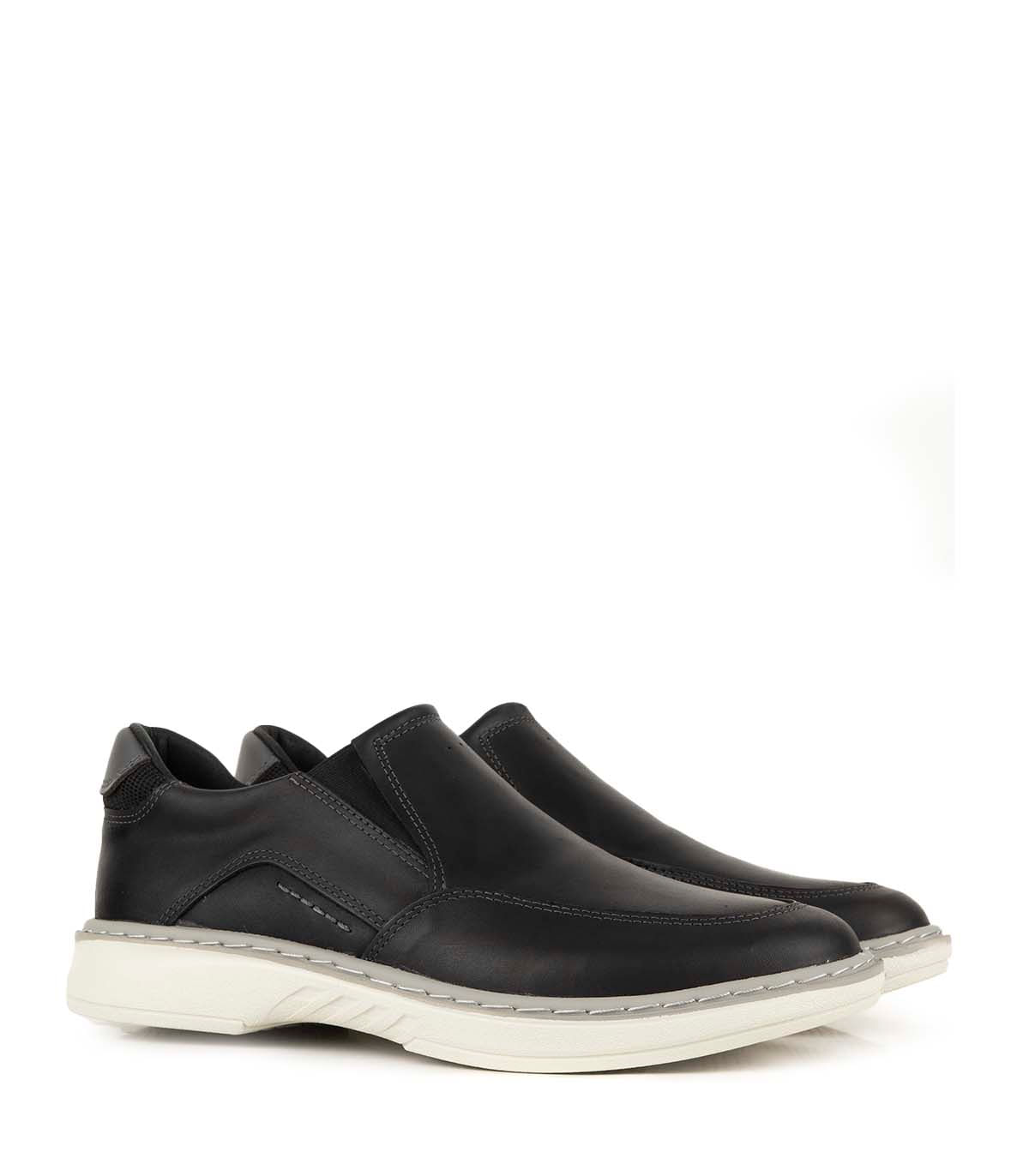 Zapato urbano de cuero con elástico y suela deportiva camel Batistella — imagen 5