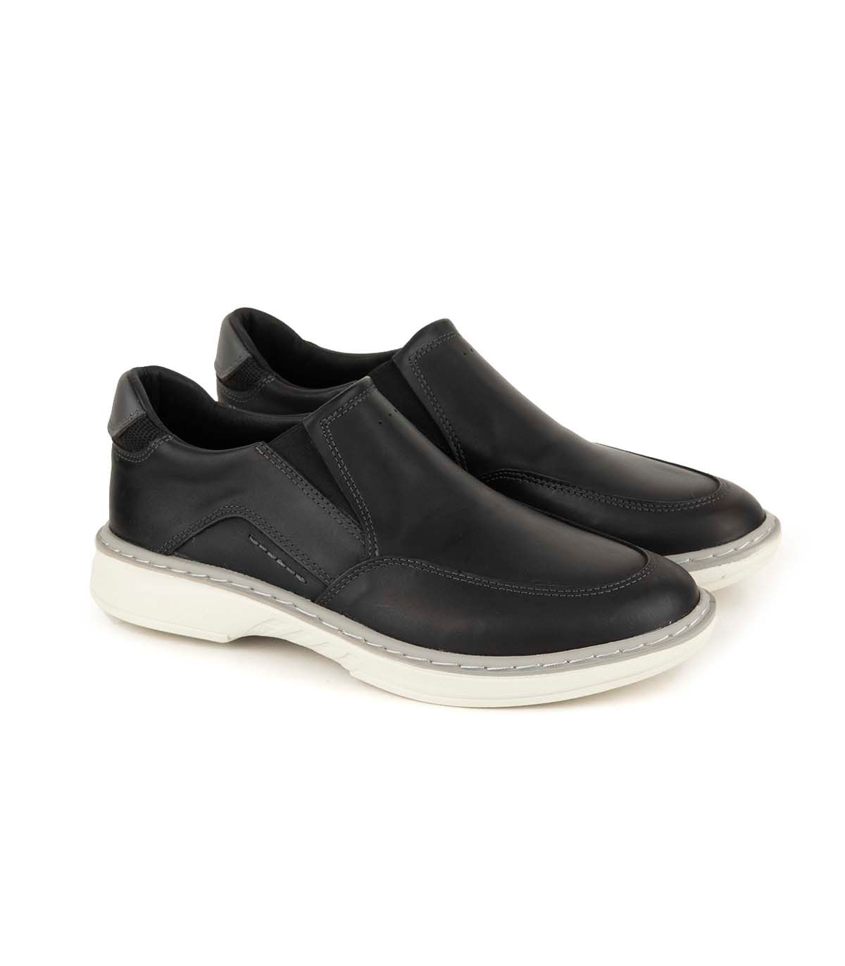 Zapato urbano de cuero con elástico y suela deportiva camel Batistella — imagen 6