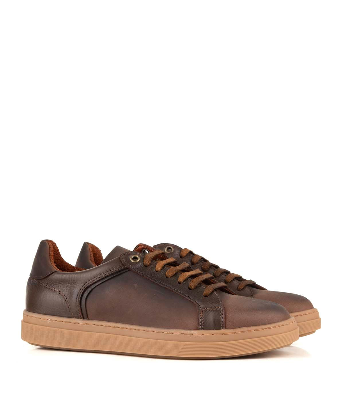 Zapatilla urbana de hombre en cuero engrasado — imagen 4