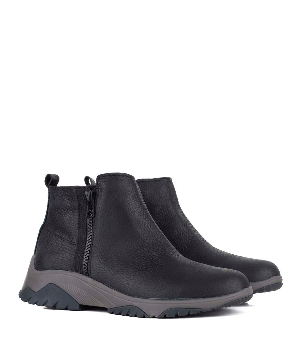 Botinetas confort de cuero en negro — imagen 4