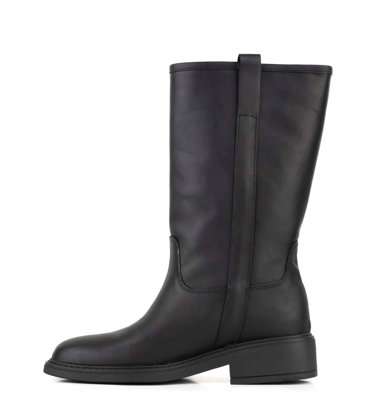 Bota caña media de cuero diseño clásico — imagen 2