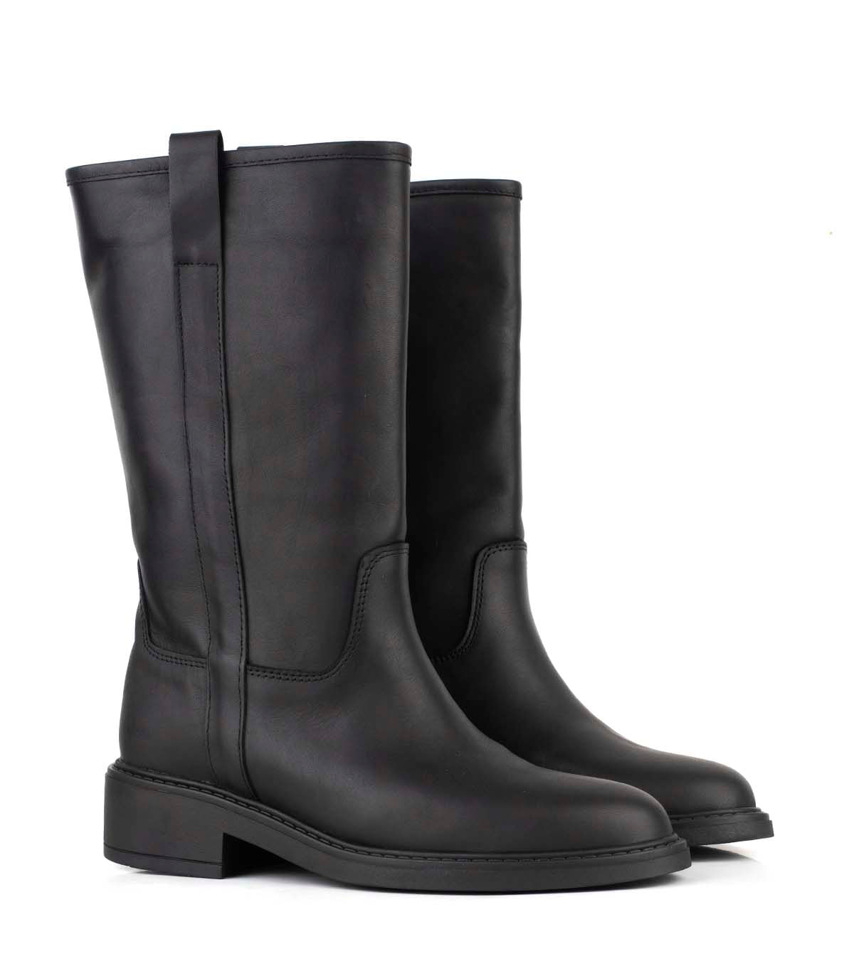 Bota caña media de cuero diseño clásico — imagen 4
