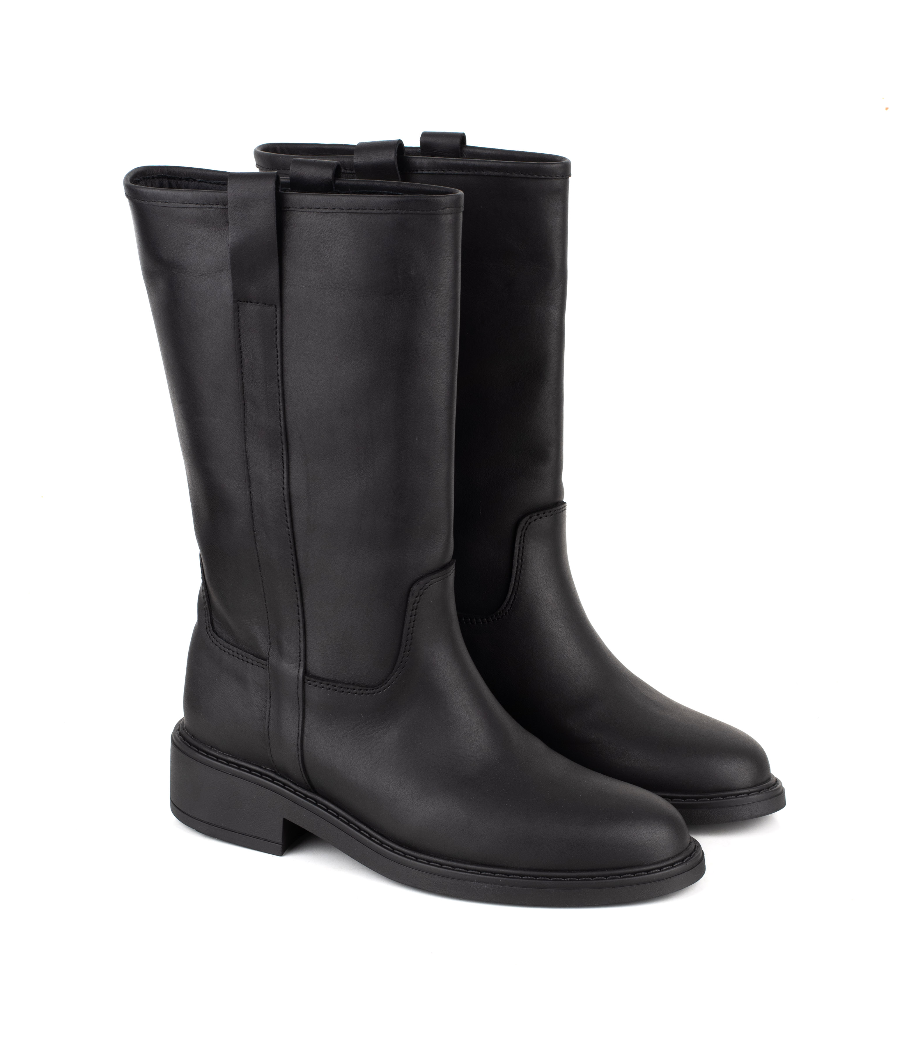 Bota caña media de cuero diseño clásico — imagen 5
