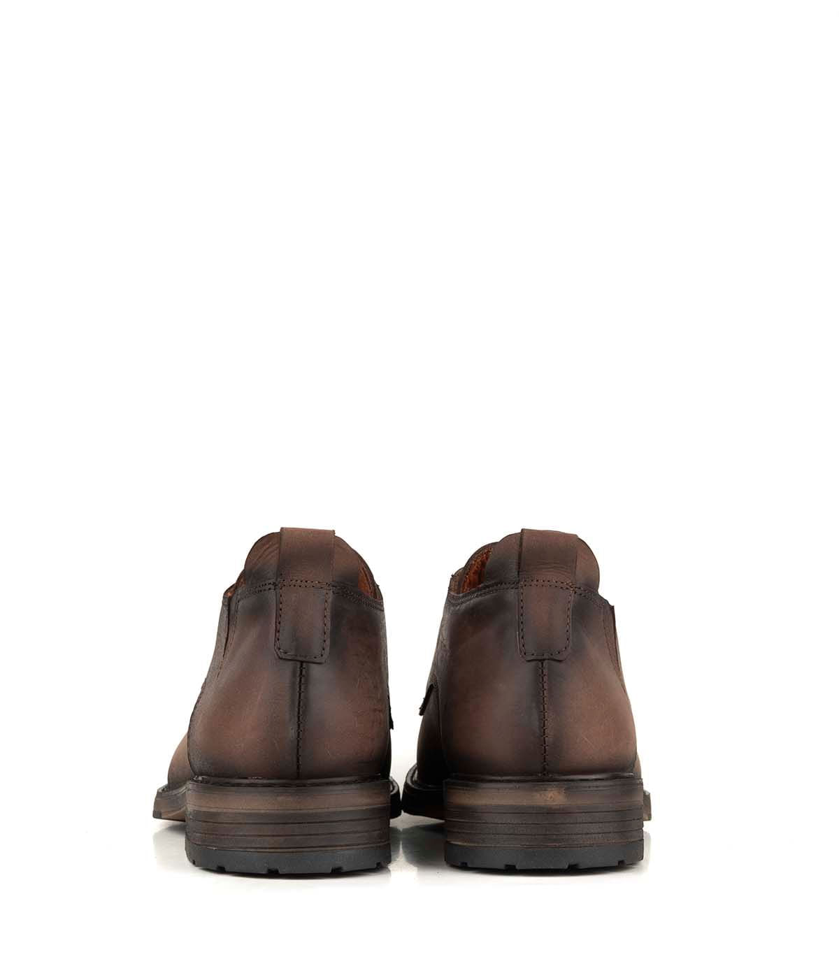 Zapato de cuero engrasado acordonado — imagen 5