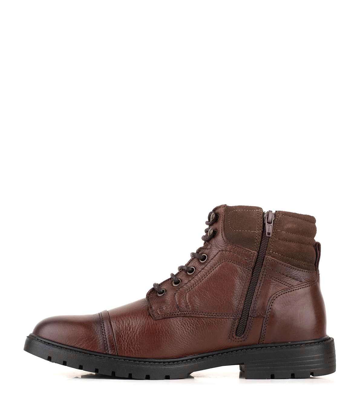 Borcego de cuero con cordones — imagen 2