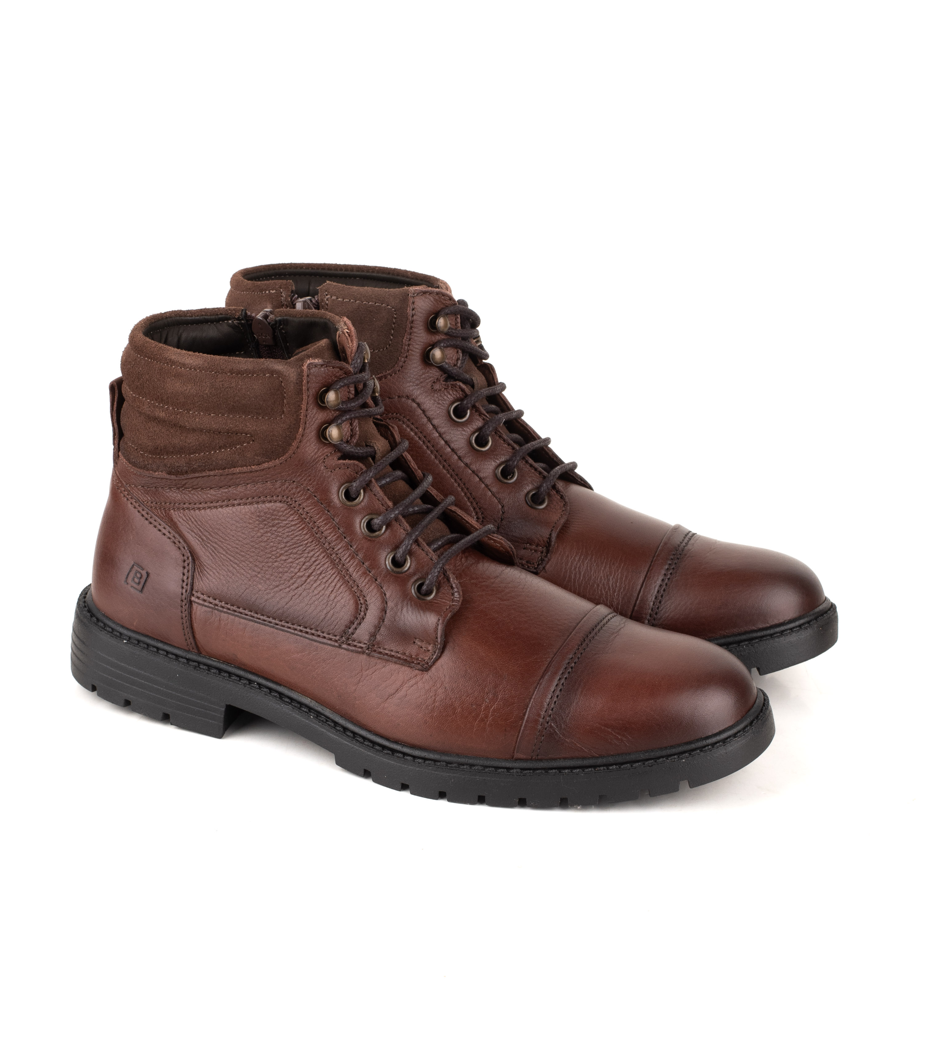 Borcego de cuero con cordones — imagen 6