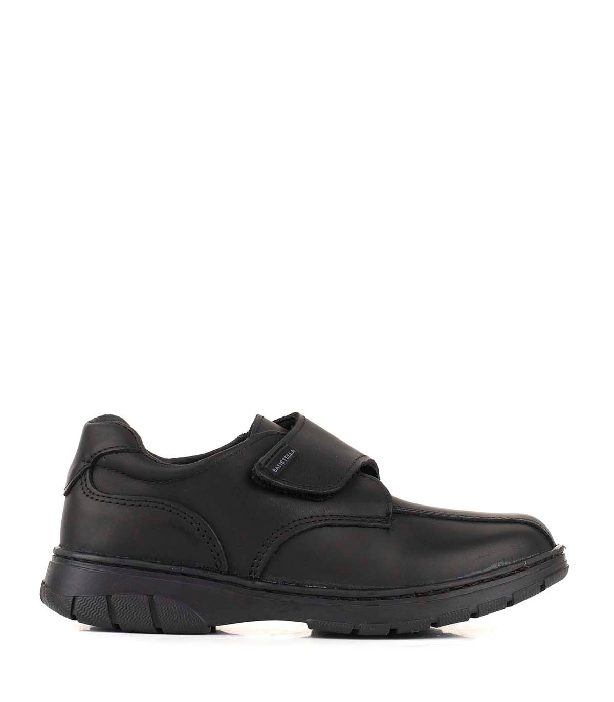 Zapato colegial de cuero con abrojo