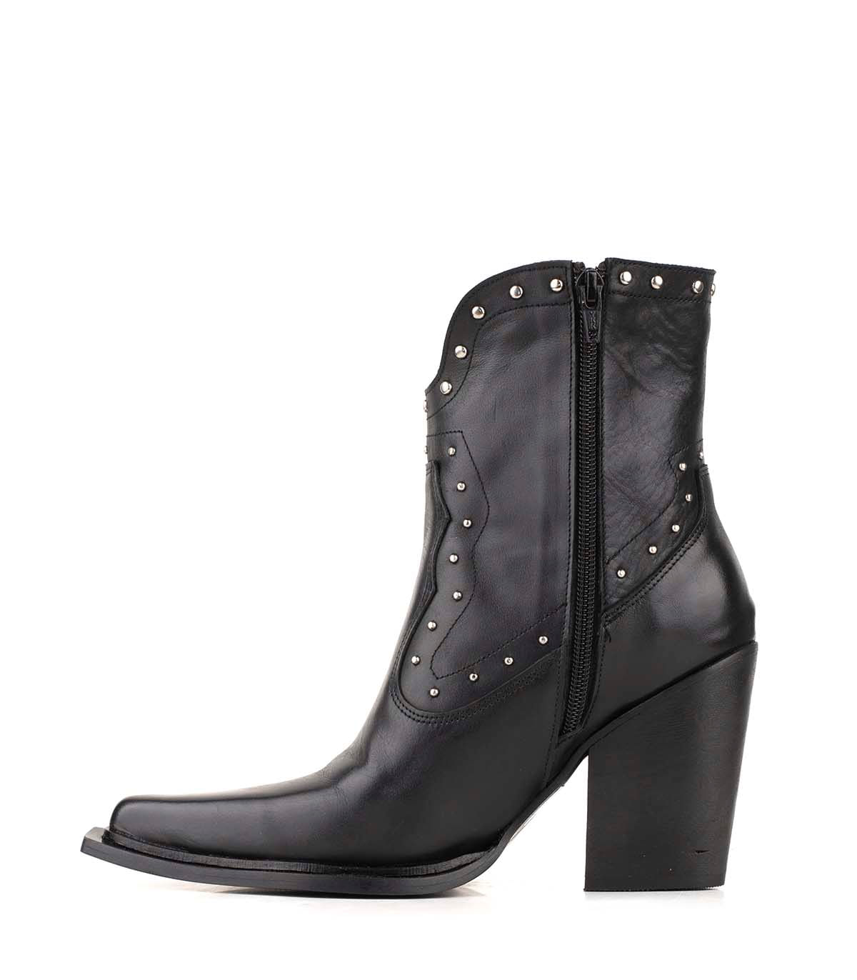 Bota texana de cuero con tachas — imagen 2