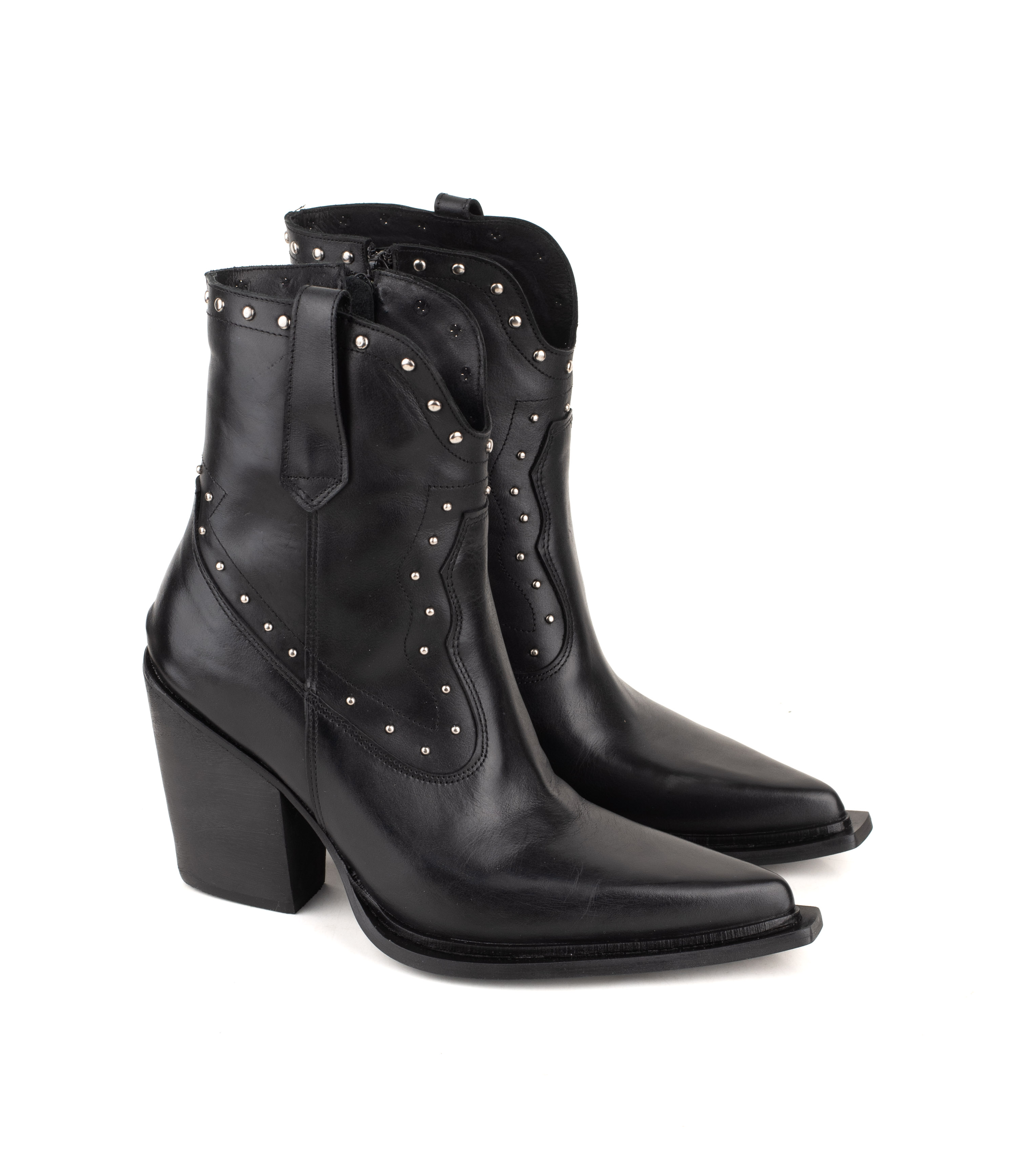 Bota texana de cuero con tachas — imagen 5