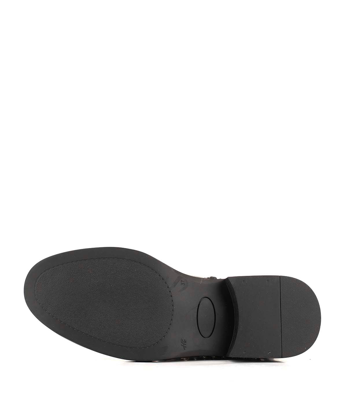 Bota biker de cuero con hebillas y cadena Batistella — imagen 3