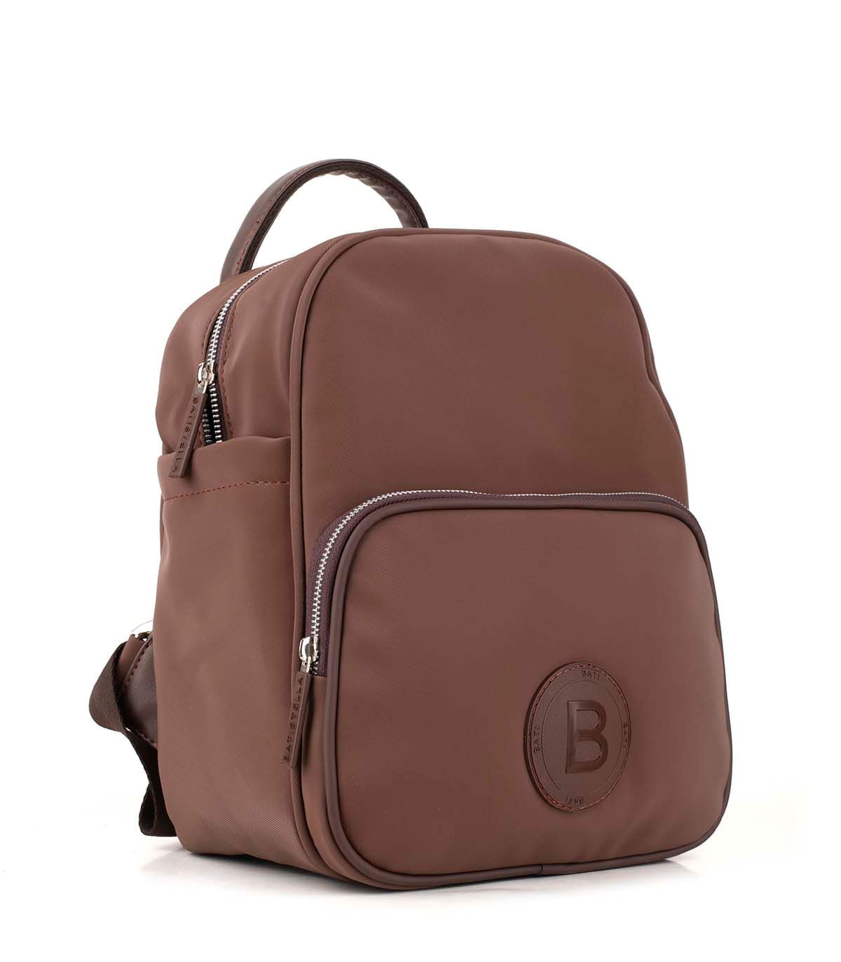 Mochila de simil cuero con bolsillo frontal — imagen 2