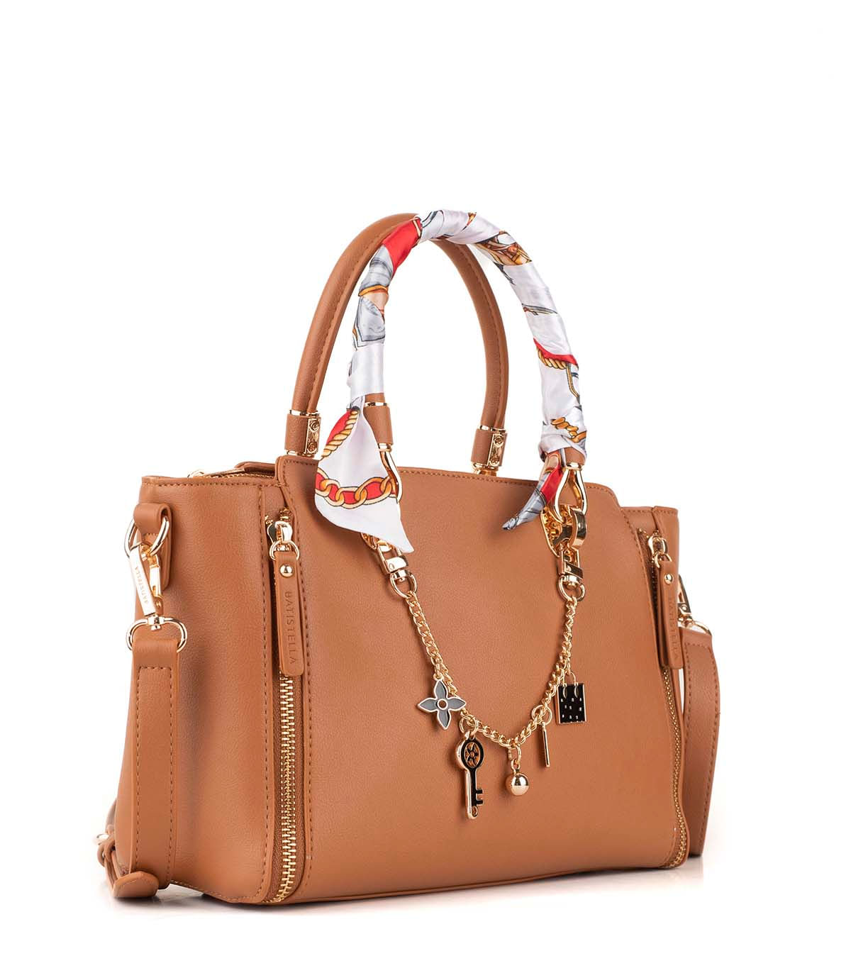 Cartera en simil cuero con charms decorativos — imagen 2