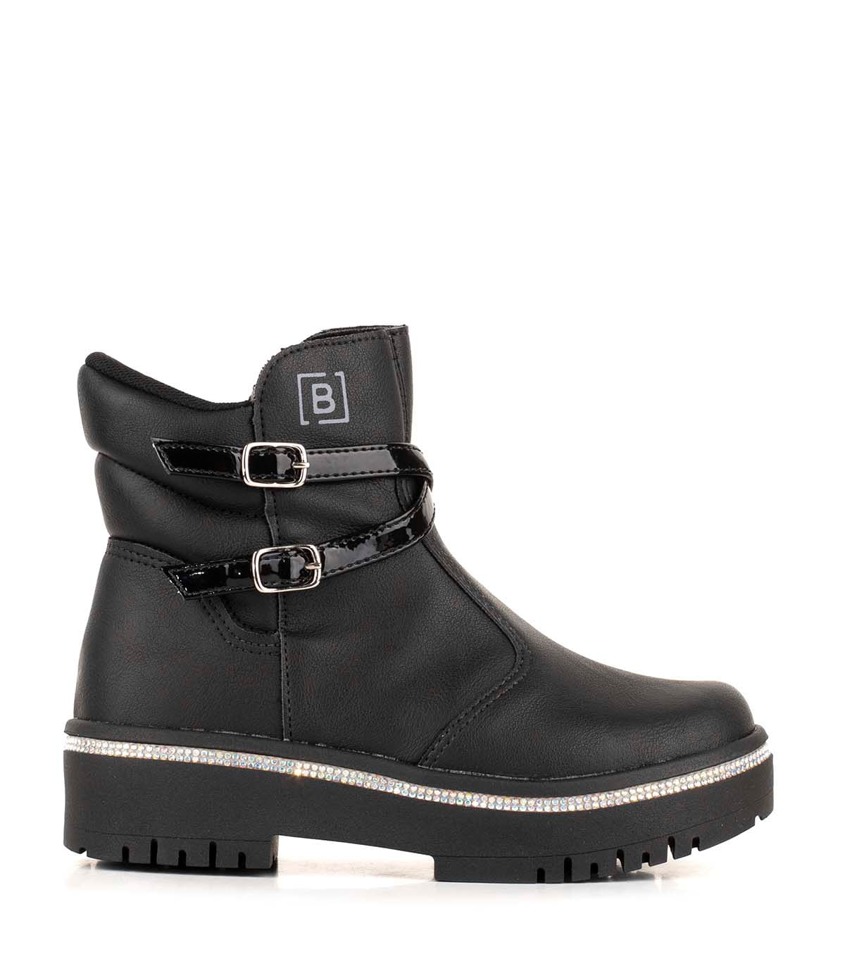 Bota corta infantil con plataforma y hebillas Batistella