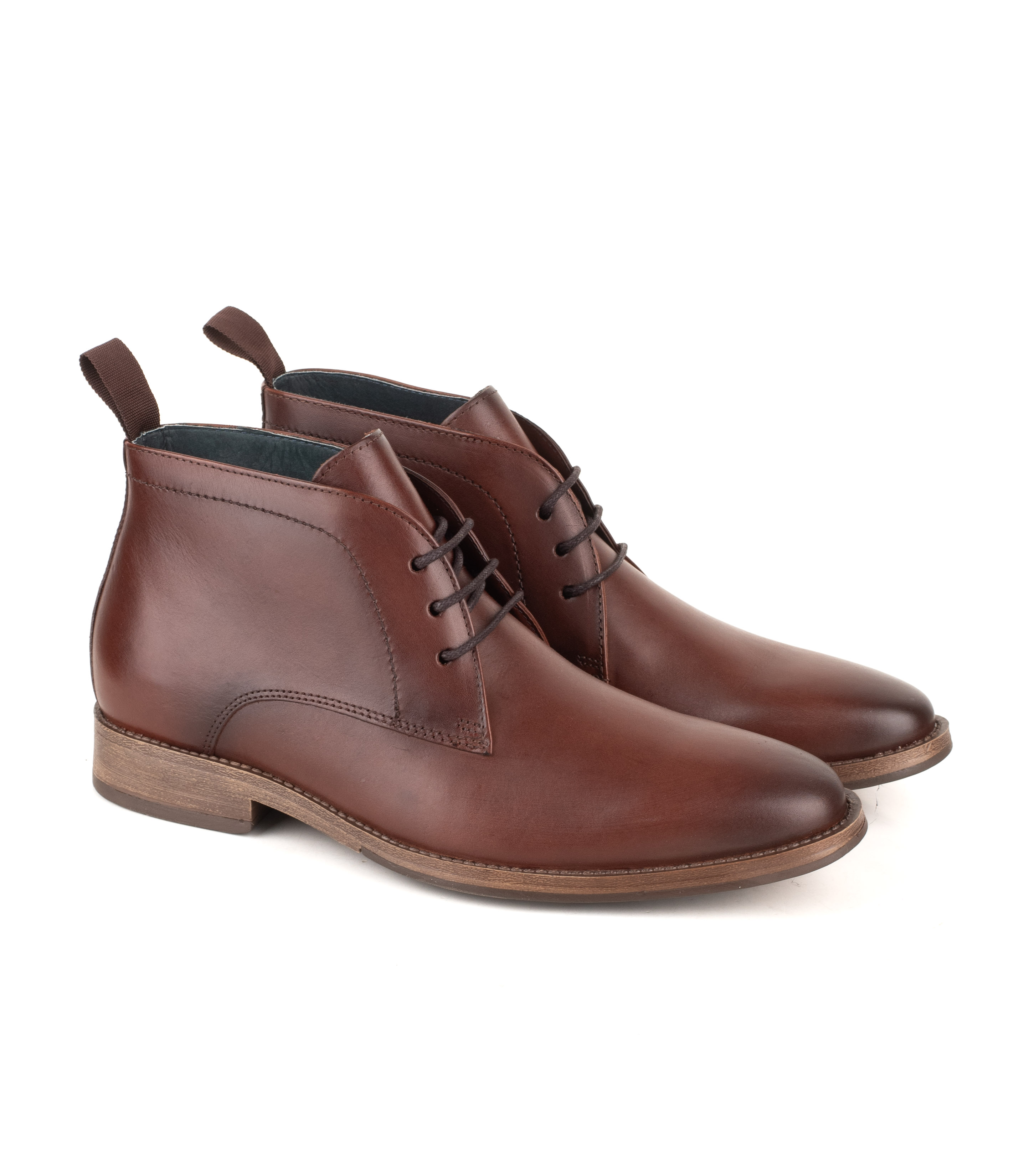 Bota de cuero con cordones — imagen 5