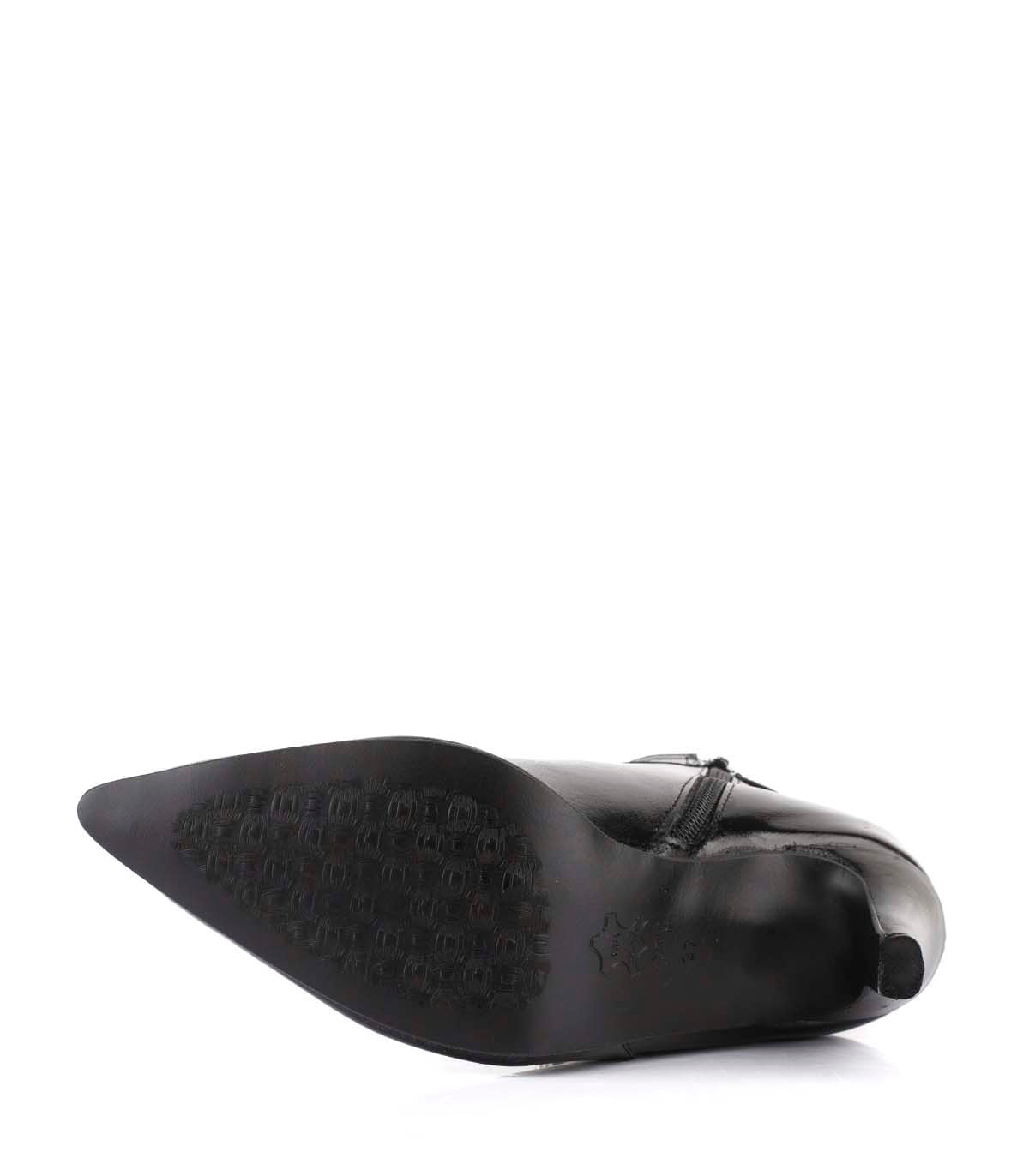 Bota corta de charol con taco alto — imagen 3