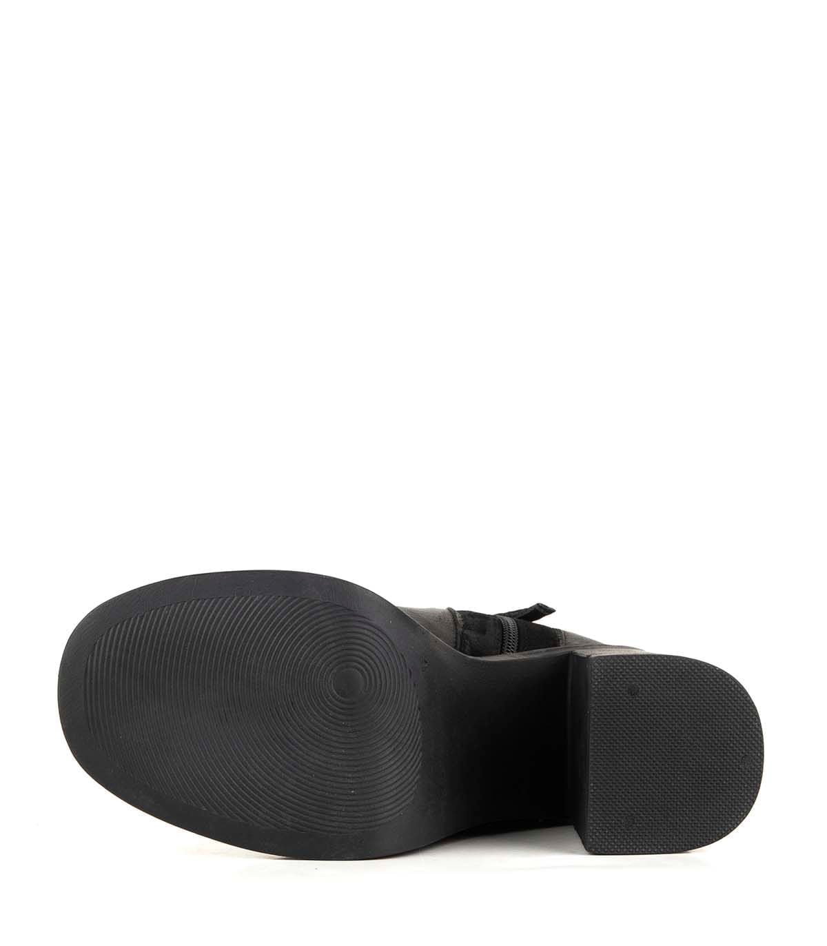 Botas cortas de cuero con plataforma — imagen 5