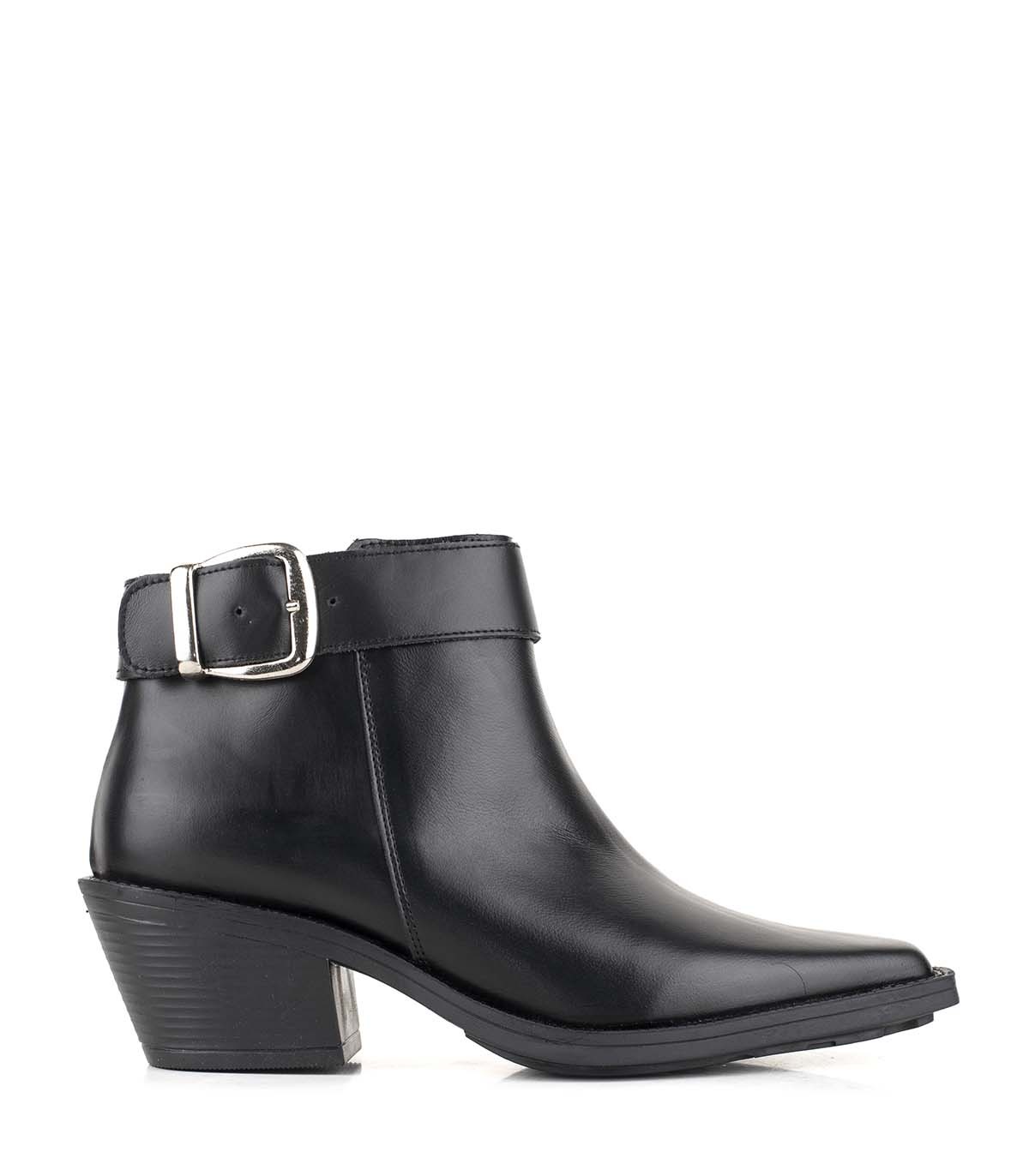 Botas cortas de cuero con hebilla Batistella